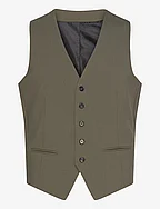 Mens waistcoat for suit - OLIVE