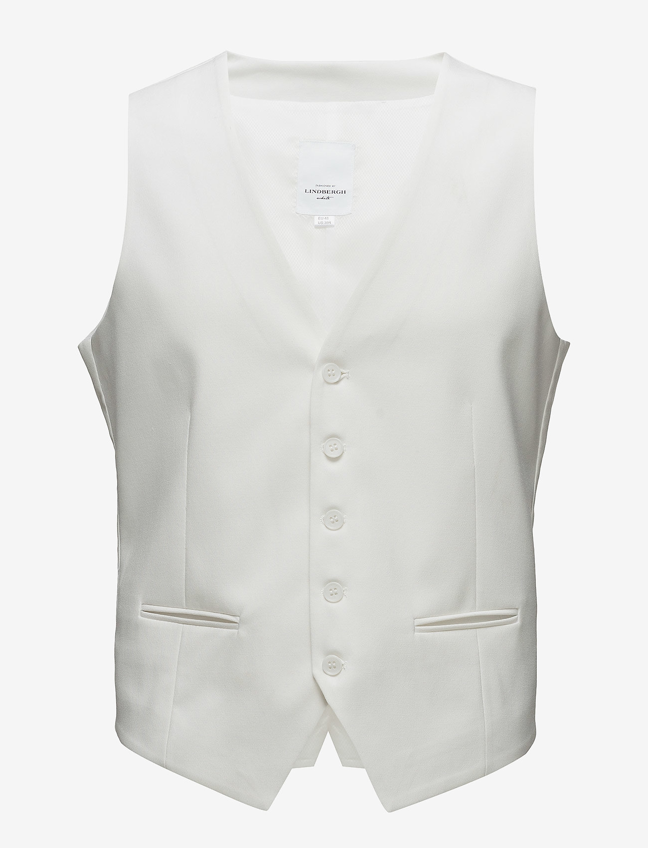 Lindbergh - Mens waistcoat for suit - habitveste - white - 1
