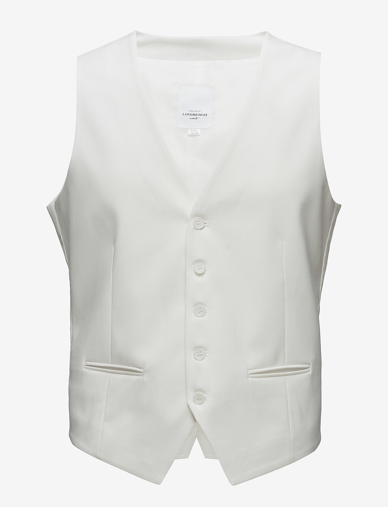 Lindbergh - Mens waistcoat for suit - waistcoats - white - 0