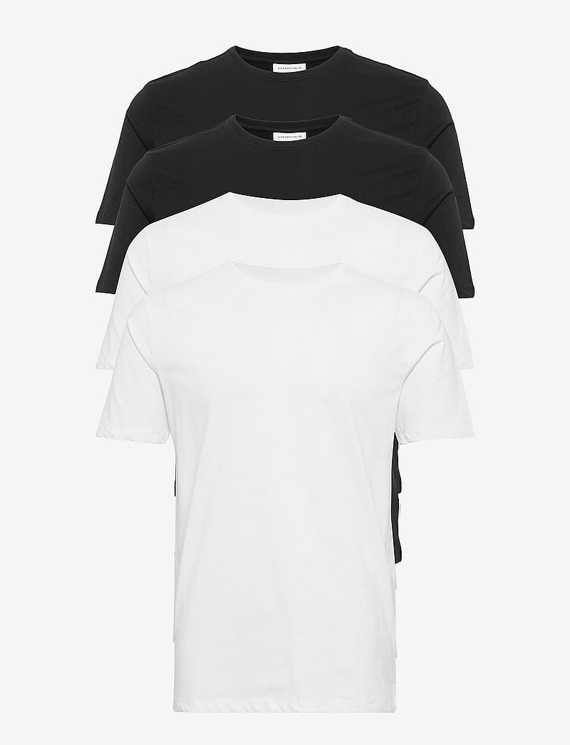 Lindbergh - 4PK basic tee S/S - t-särkide multipakk - bl-wh - 0