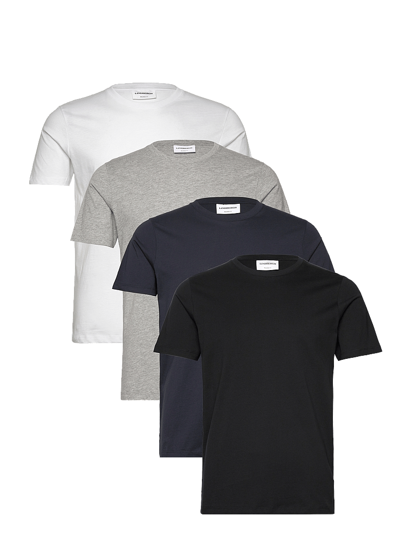 Lindbergh - 4PK basic tee S/S - multipack t-shirts - multi 423 - 0