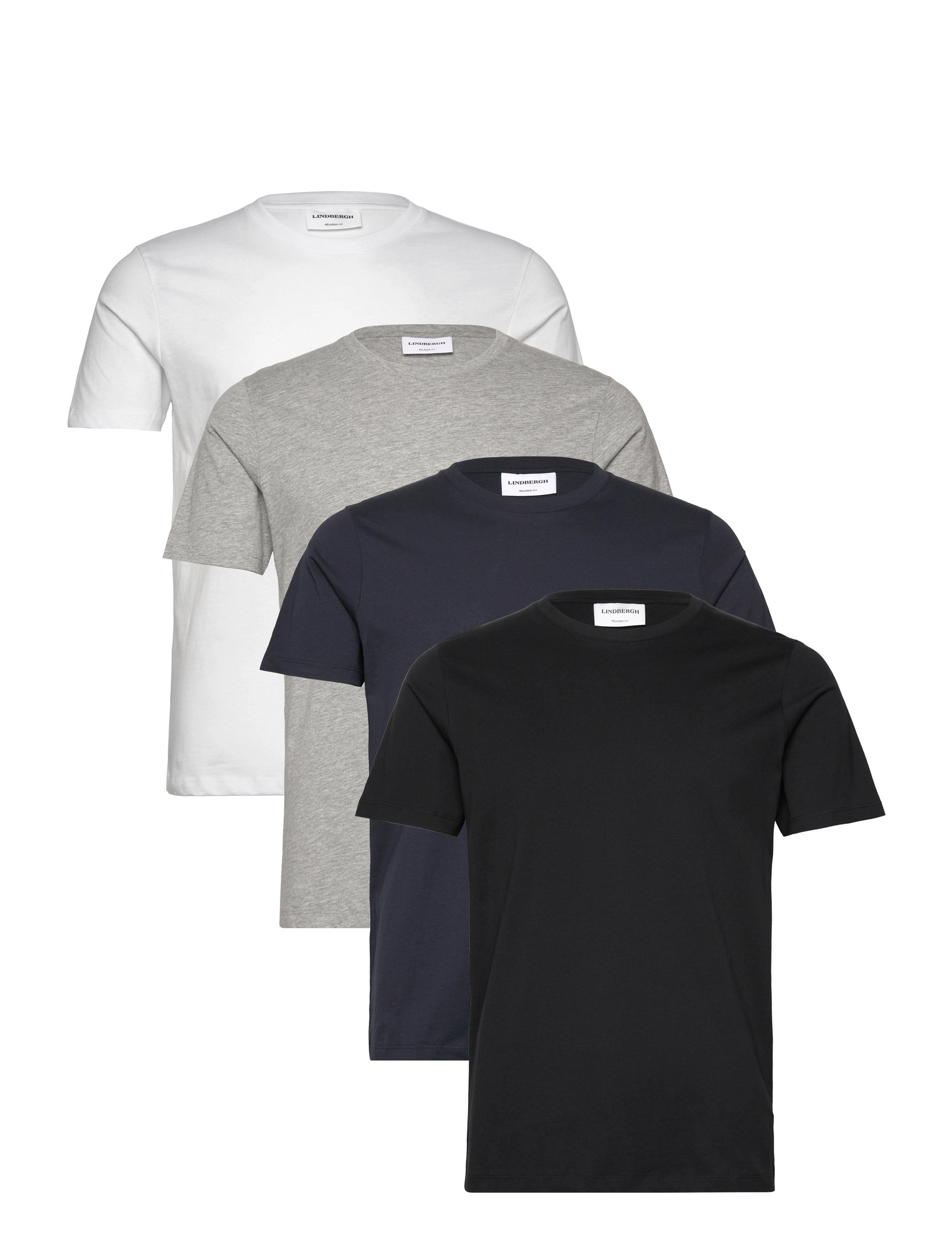 Lindbergh 4PK basic tee S/S - Populära märken - MULTI 423 / multi