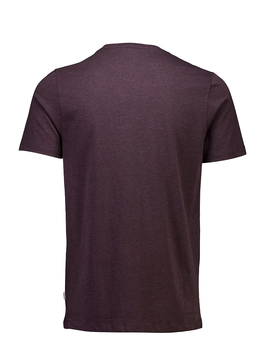 Lindbergh - Basic tee S/S - lühikeste varrukatega t-särgid - deep burgundy mel - 2