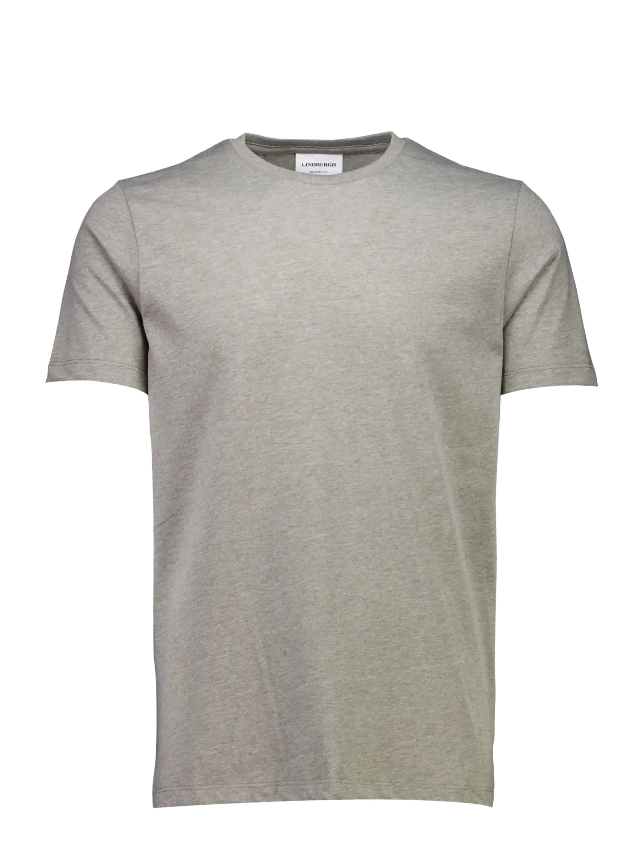 Lindbergh Basic Tee S/S, Mænd, Basis T-Shirt, Grå, Str: XXXL
