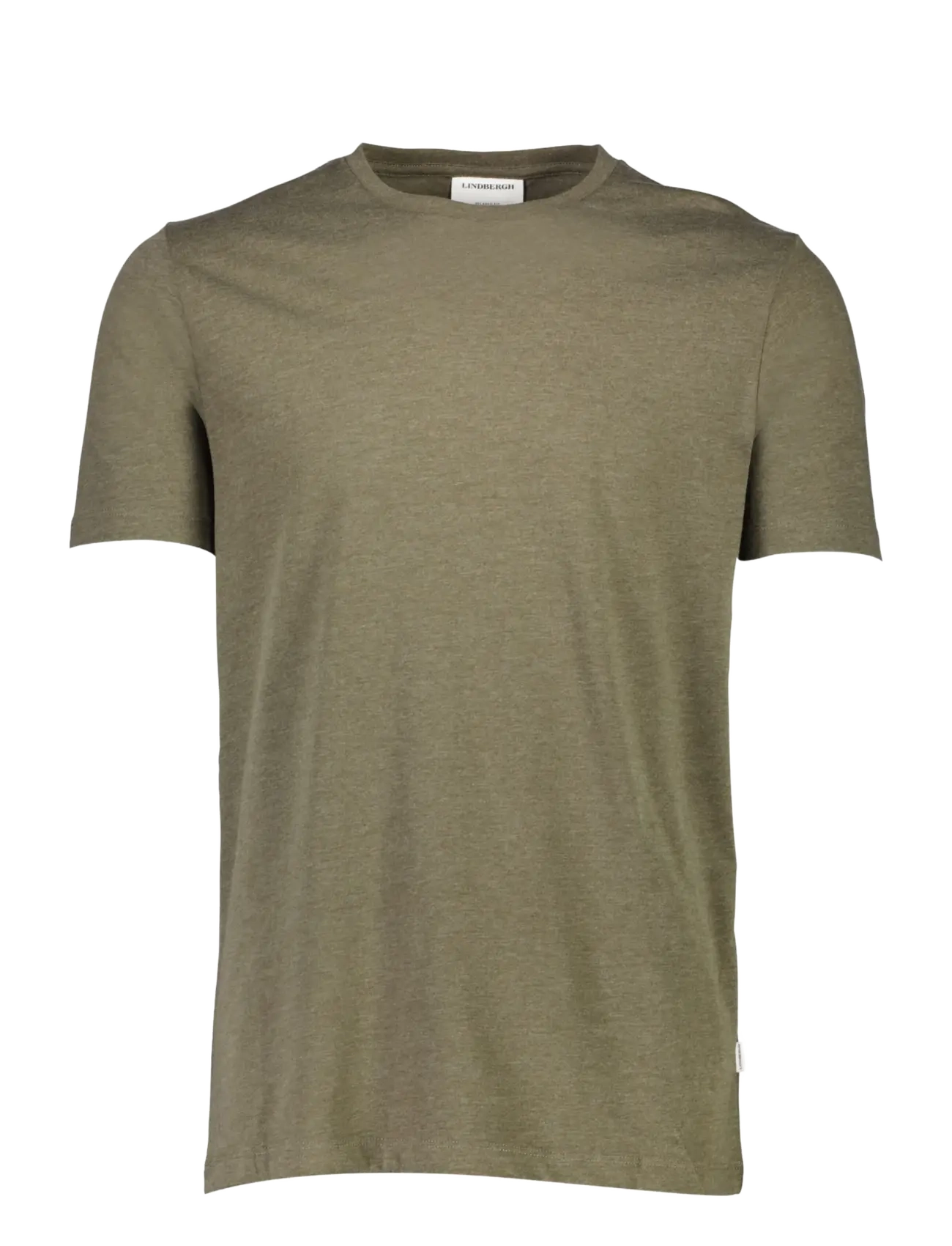 Lindbergh Basic Tee S/S, Mænd, Basis T-Shirt, Kakigrøn, Str: S