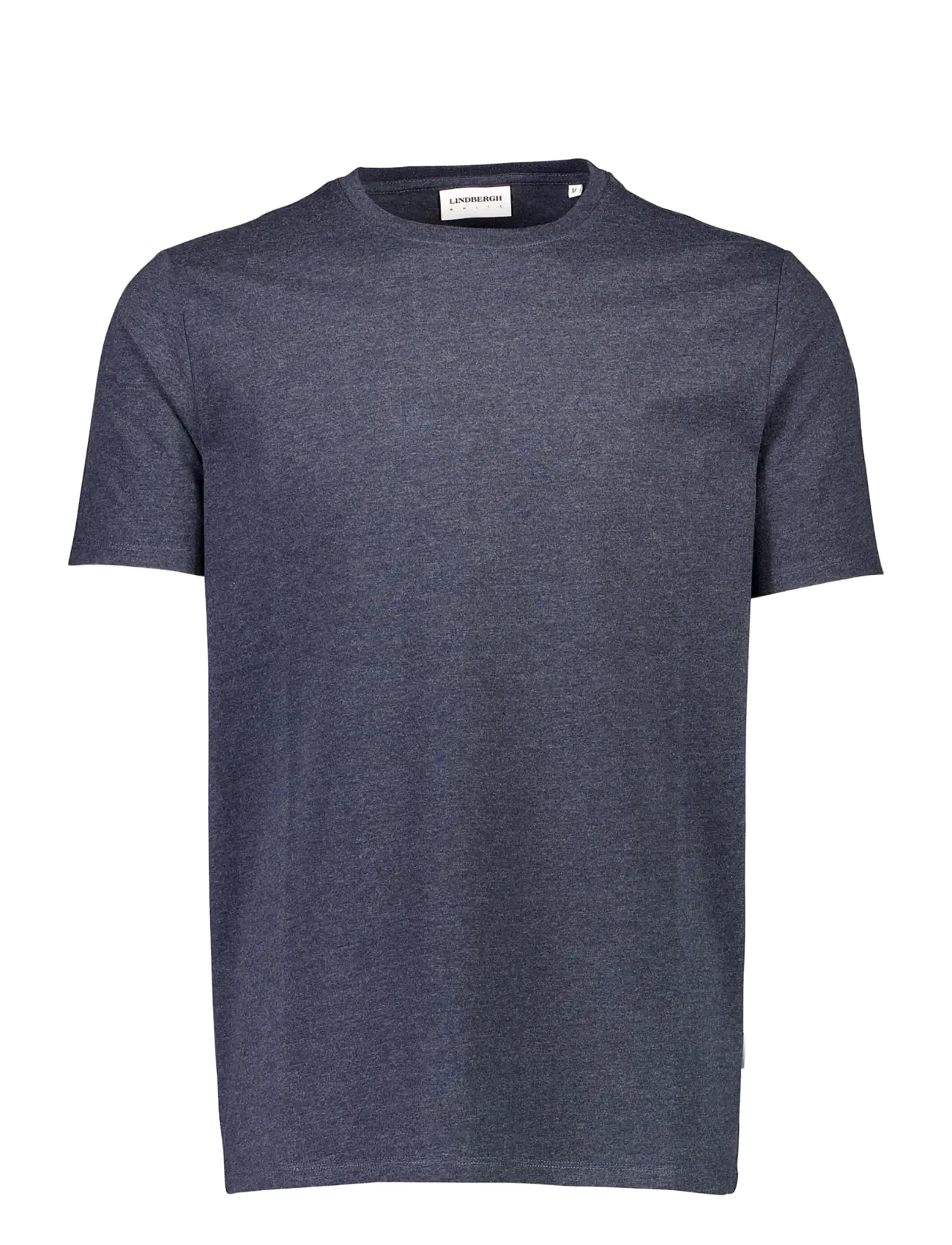 Lindbergh Basic Tee S/S, Mænd, Basis T-Shirt, Navy, Str: XXL