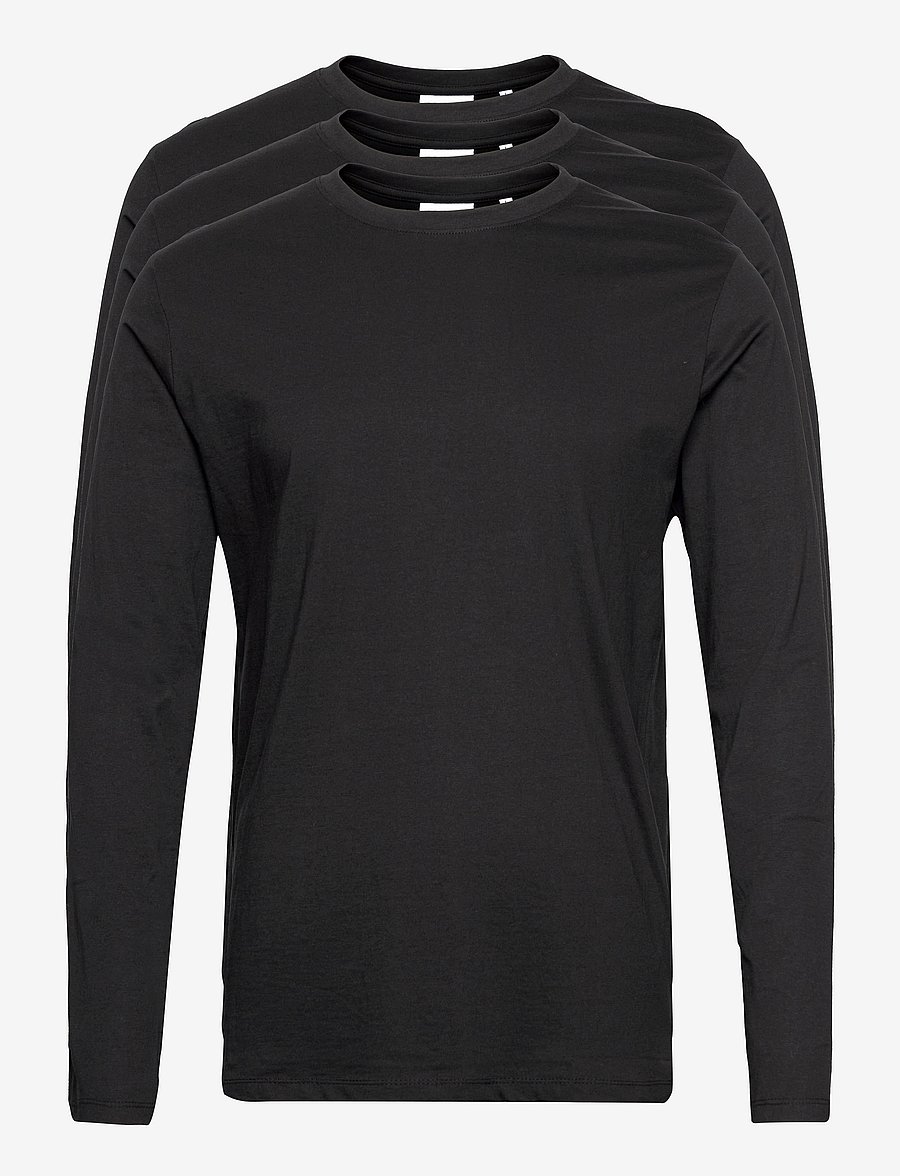 Lindbergh - 3PK basic tee L/S - pikkade varrukatega t-särgid - black - 1
