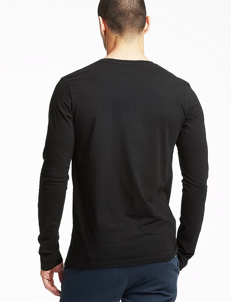 Lindbergh - 3PK basic tee L/S - långärmade t-shirts - black - 2