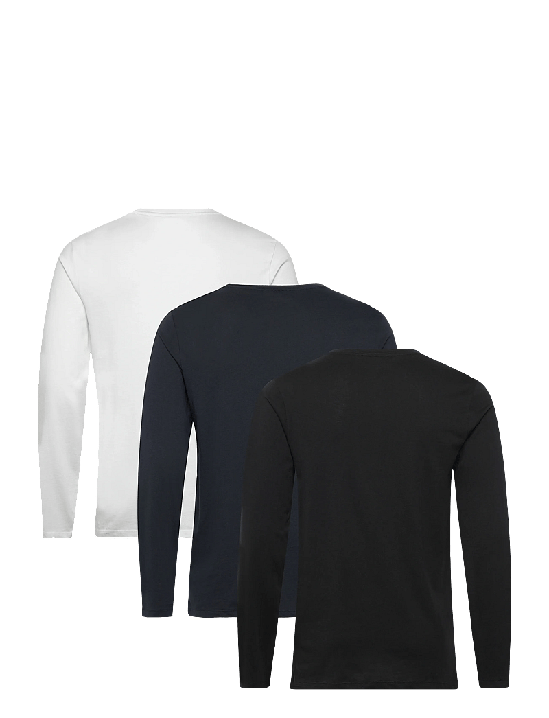 Lindbergh - 3PK basic tee L/S - pikkade varrukatega t-särgid - bl-wh-na - 1