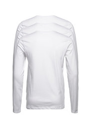 Lindbergh - 3PK basic tee L/S - basic t-shirts - white - 2