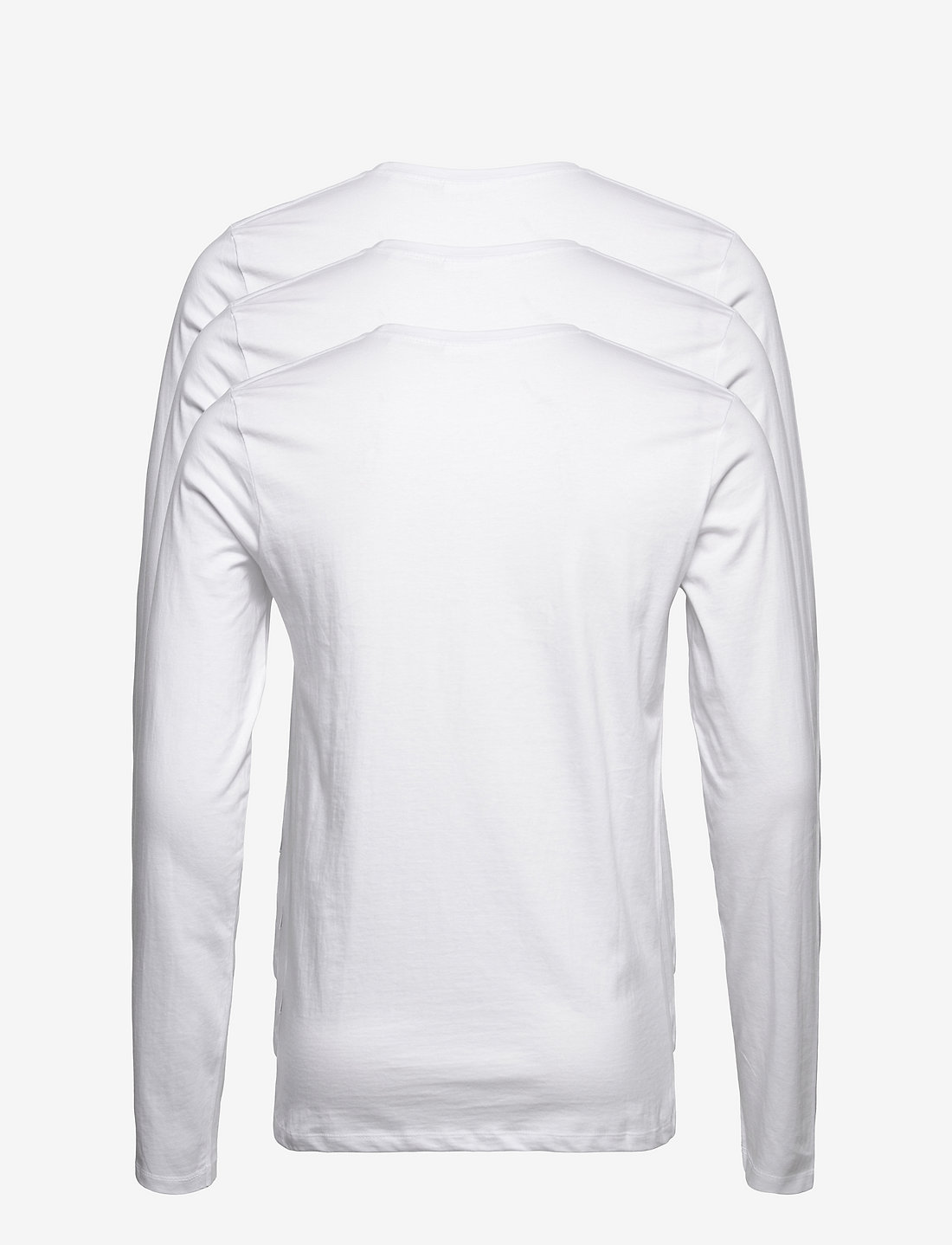 Lindbergh - 3PK basic tee L/S - langærmede t-shirts - white - 5