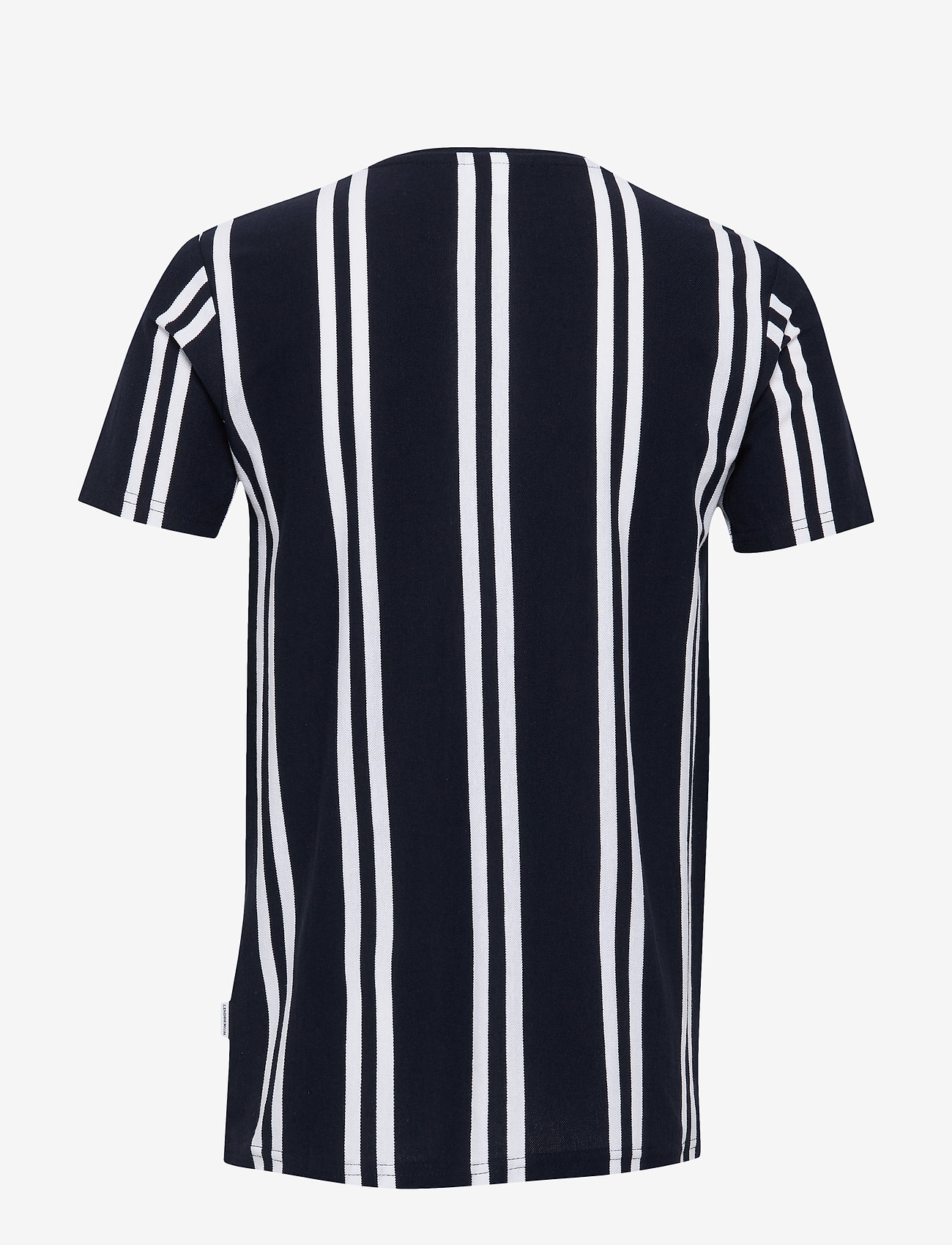Lindbergh - Striped piqué tee S/S - dk blue - 2