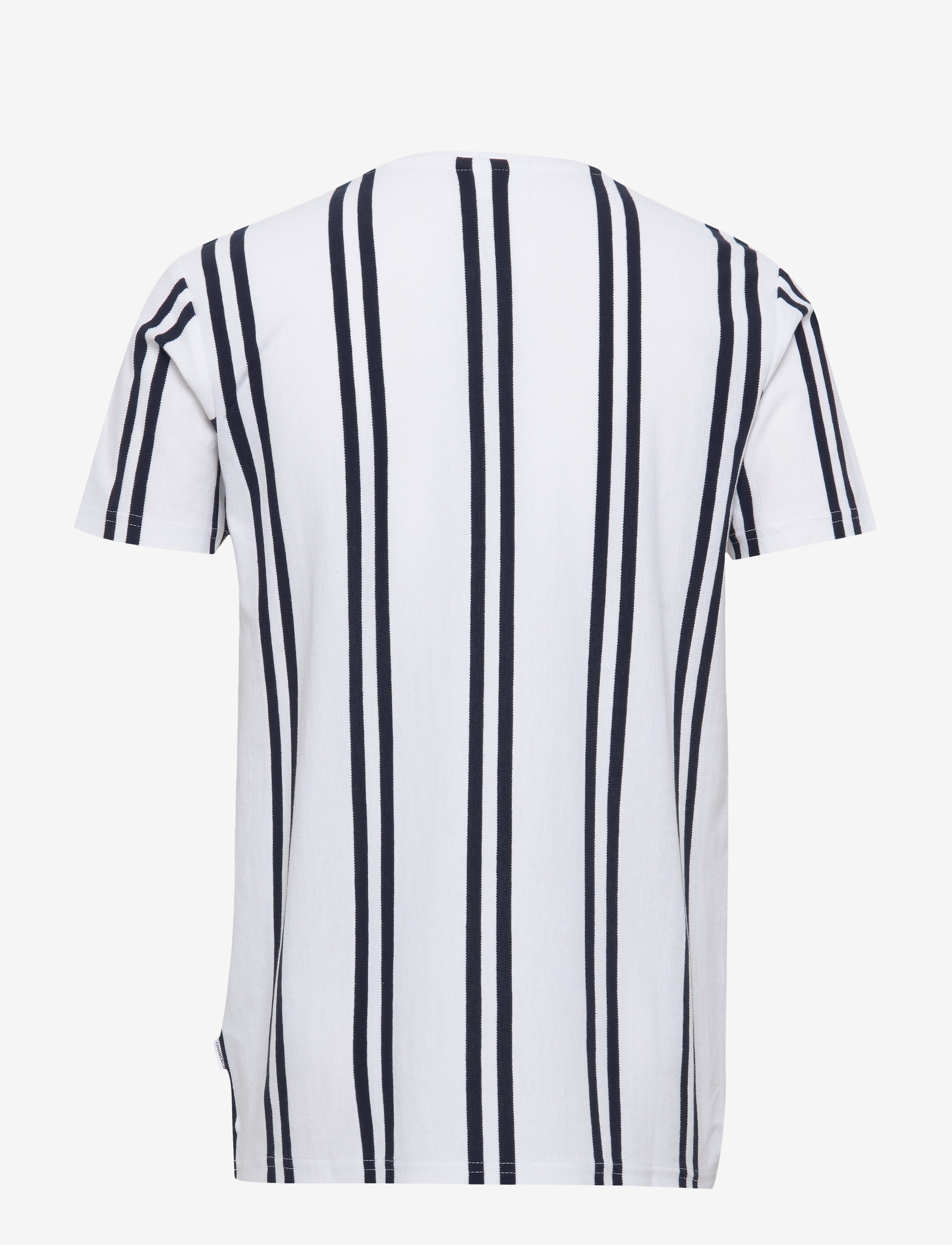 Lindbergh - Striped piqué tee S/S - white - 2