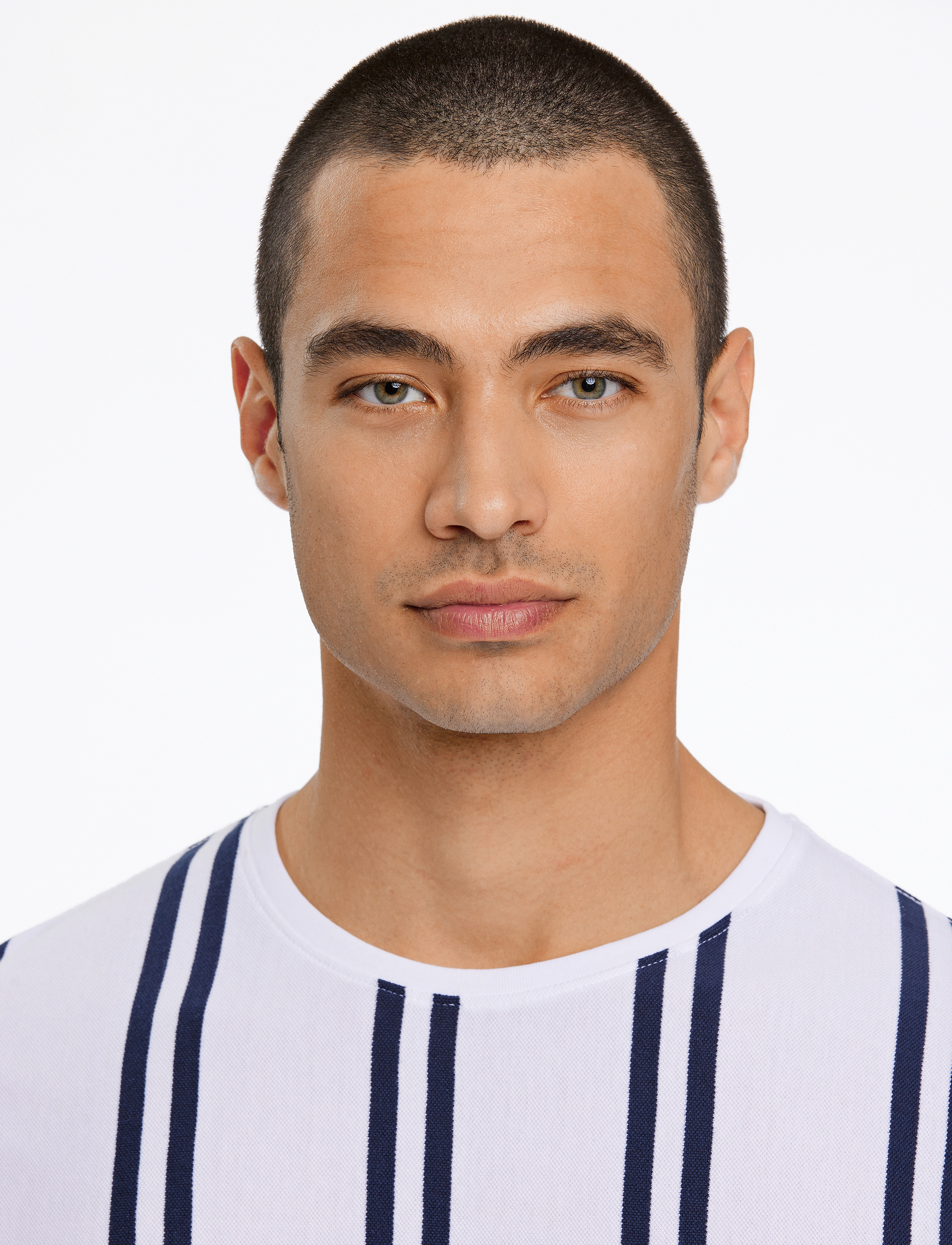 Lindbergh - Striped piqué tee S/S - white - 3