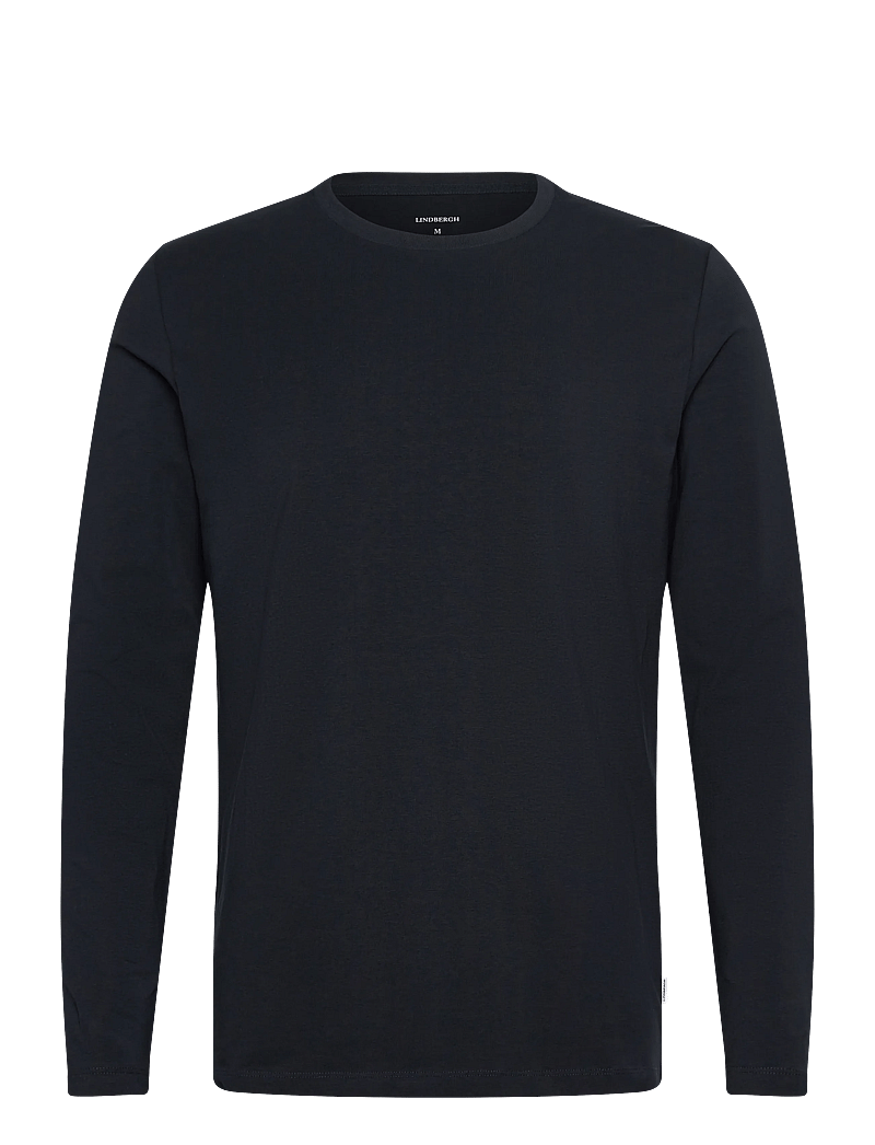 Lindbergh - Basic o-neck stretch tee L/S - langärmelig - navy - 1
