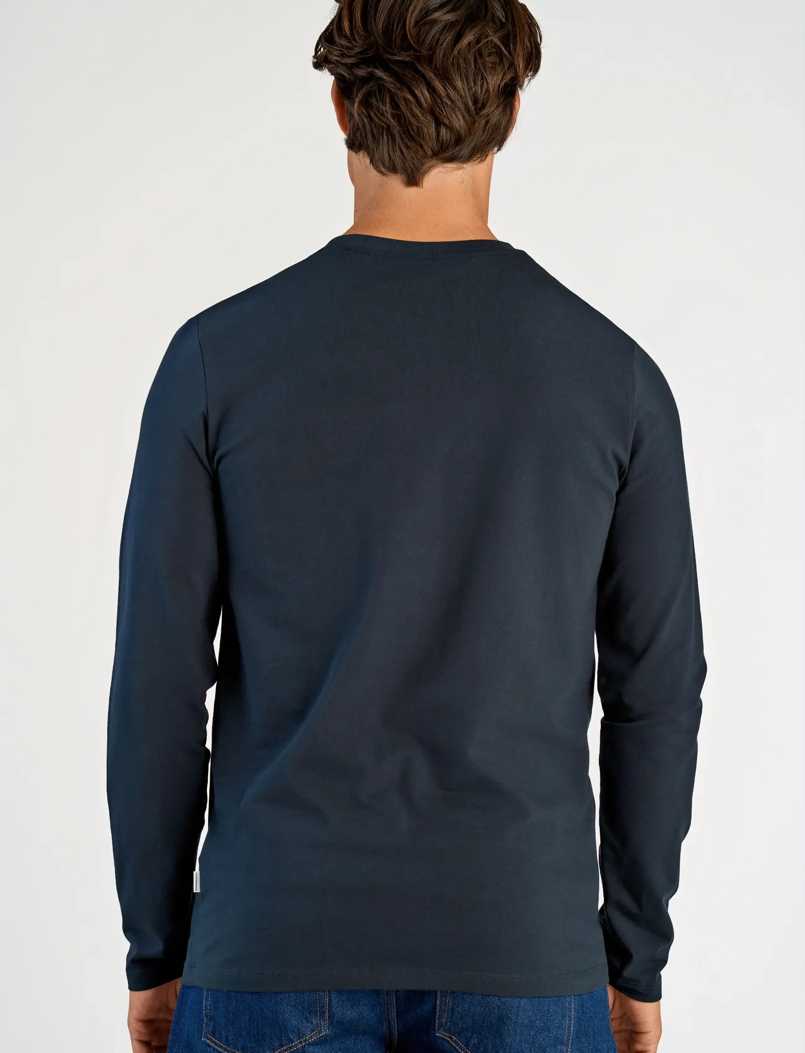Lindbergh - Basic o-neck stretch tee L/S - die niedrigsten preise - navy - 3