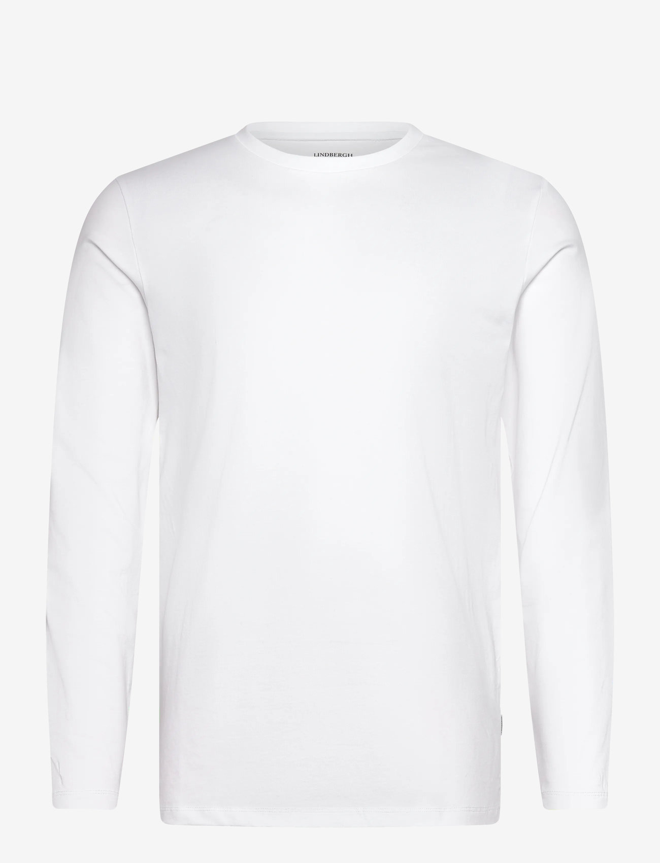 Lindbergh - Basic o-neck stretch tee L/S - höstkläder - white - 0