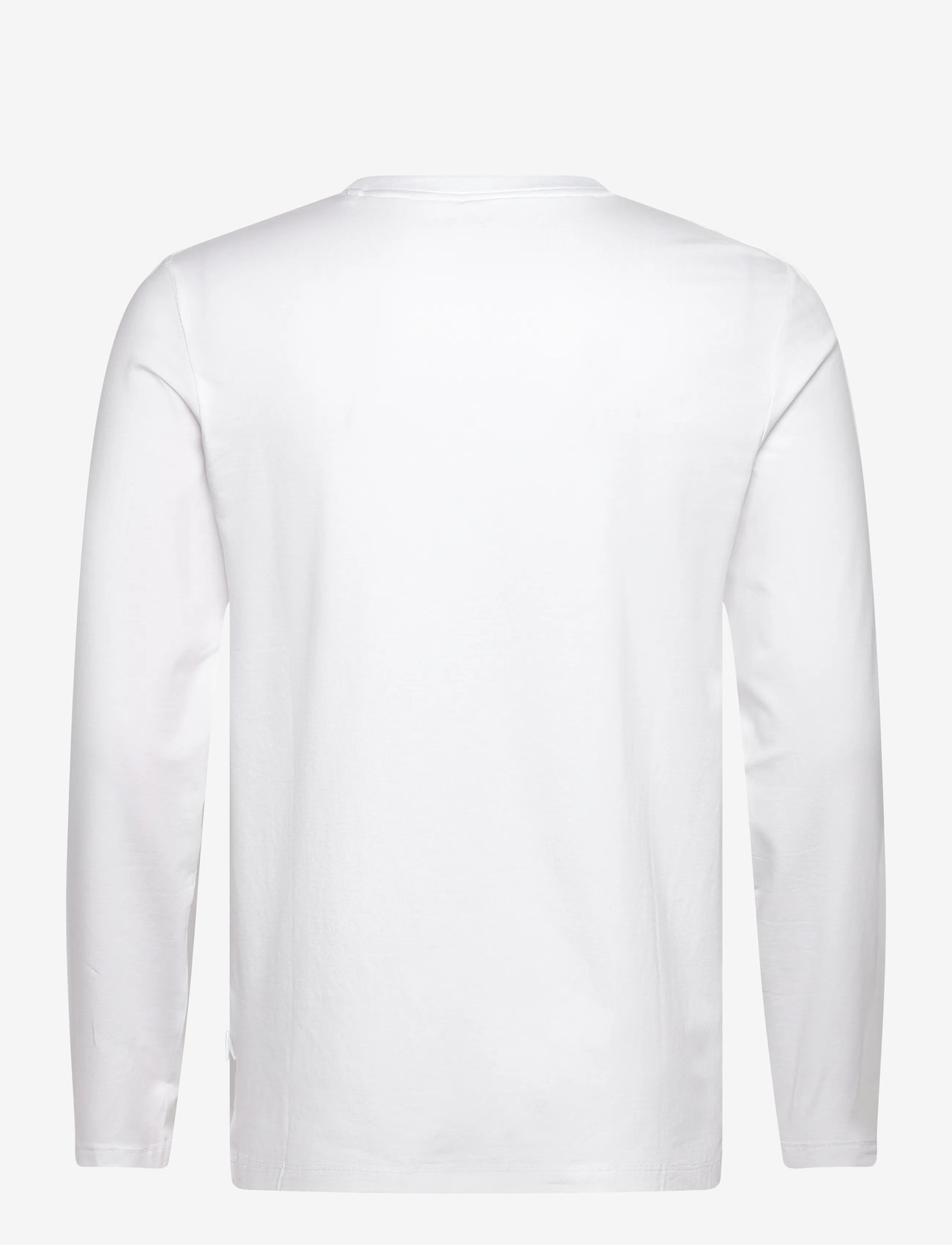 Lindbergh - Basic o-neck stretch tee L/S - höstkläder - white - 1