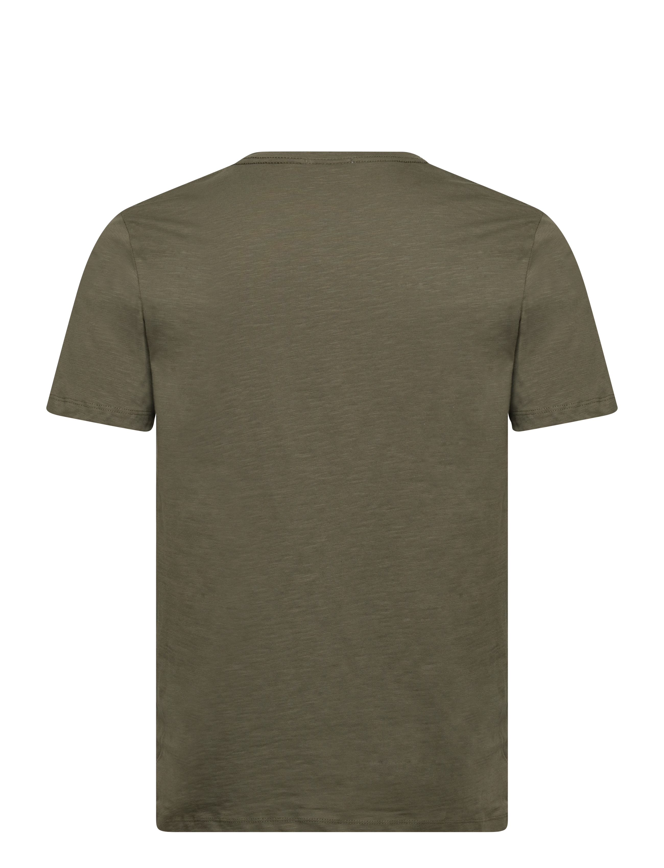 Lindbergh - Organic slub yarn o-neck tee S/S - t-shirts à manches courtes - army - 2