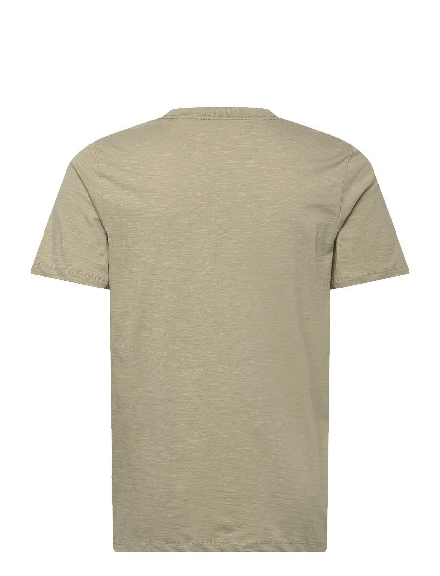 Lindbergh - Organic slub yarn o-neck tee S/S - kortærmede t-shirts - dusty green - 2