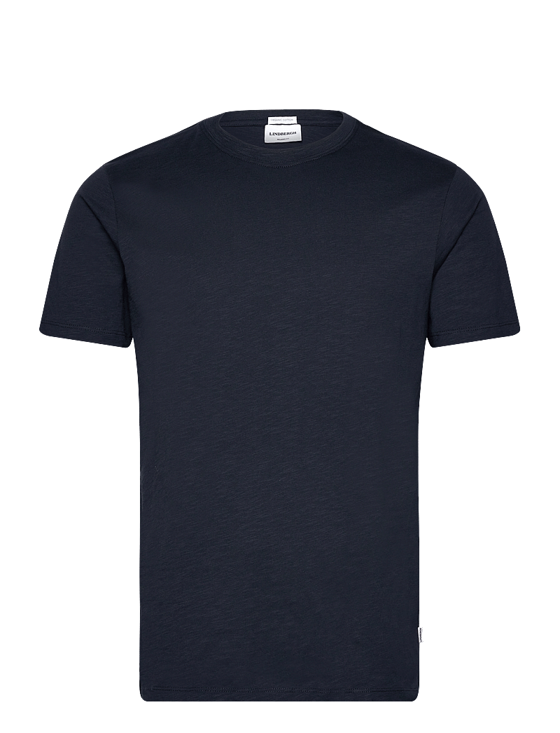 Lindbergh - Organic slub yarn o-neck tee S/S - lyhythihaiset - navy - 1