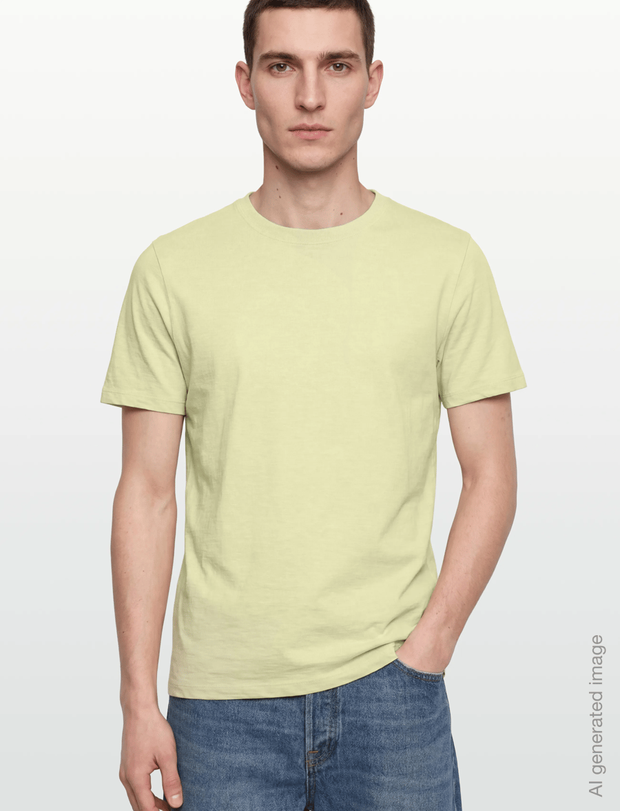Lindbergh - Organic slub yarn o-neck tee S/S - kurzärmelige t-shirts - pastel green - 3
