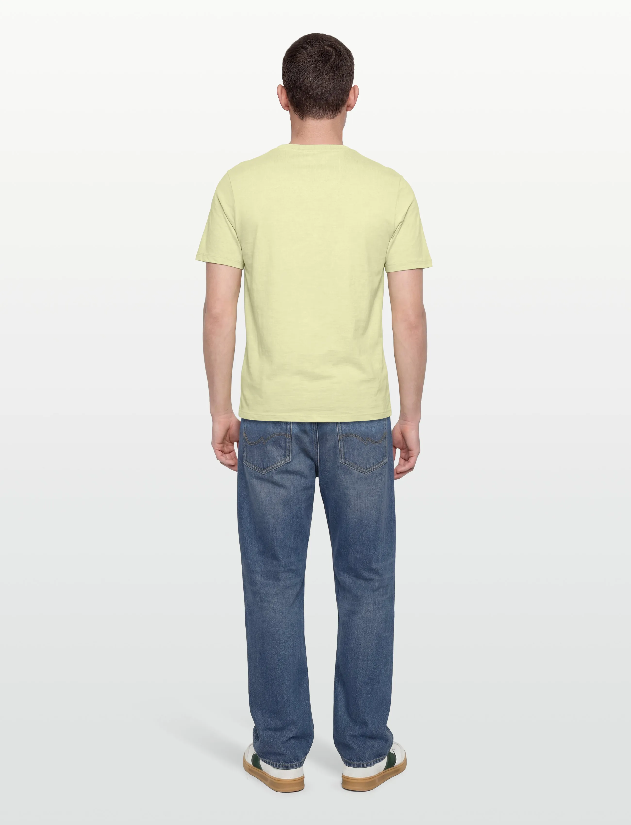 Lindbergh - Organic slub yarn o-neck tee S/S - kortærmede t-shirts - pastel green - 4