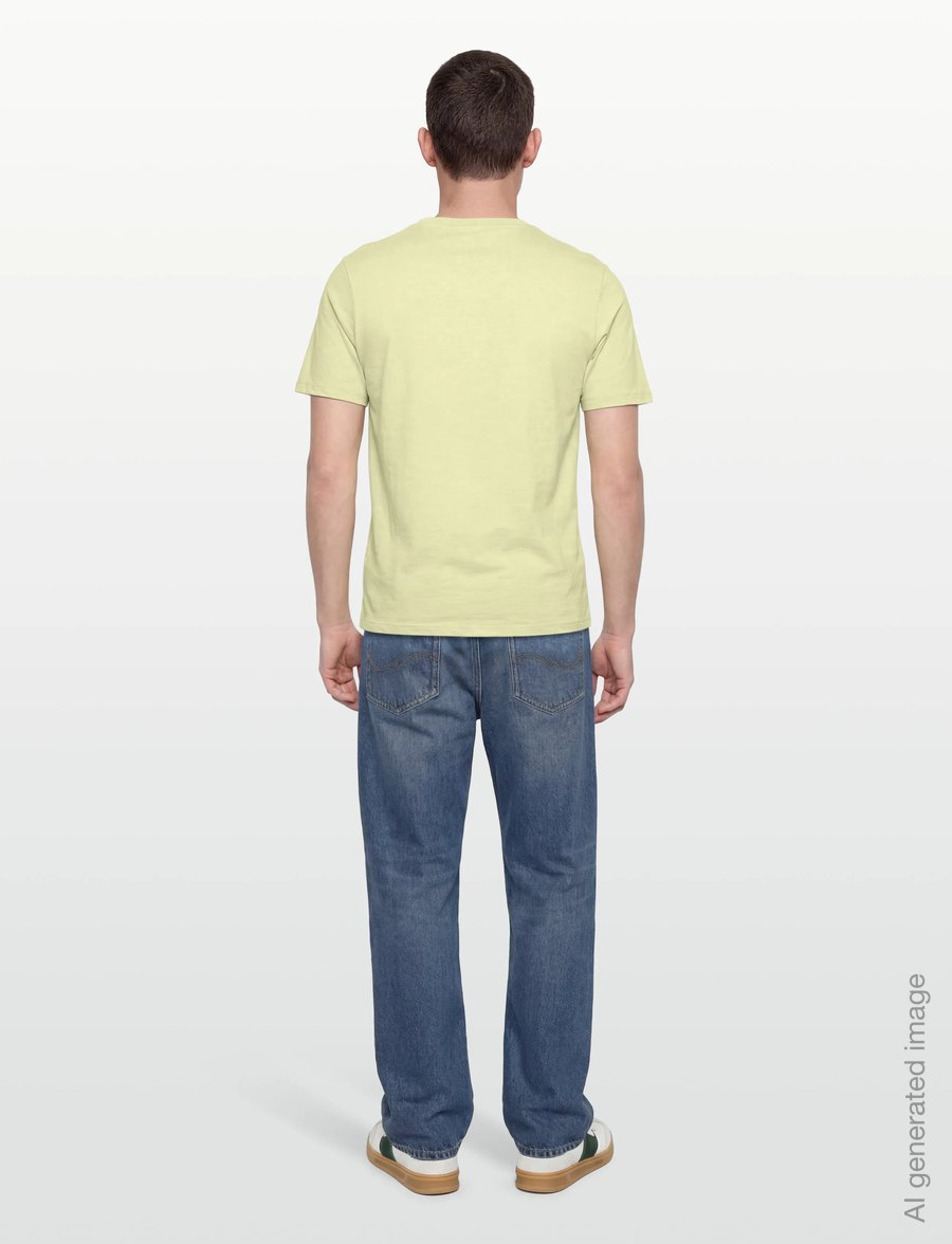 Lindbergh - Organic slub yarn o-neck tee S/S - kurzärmelige t-shirts - pastel green - 4