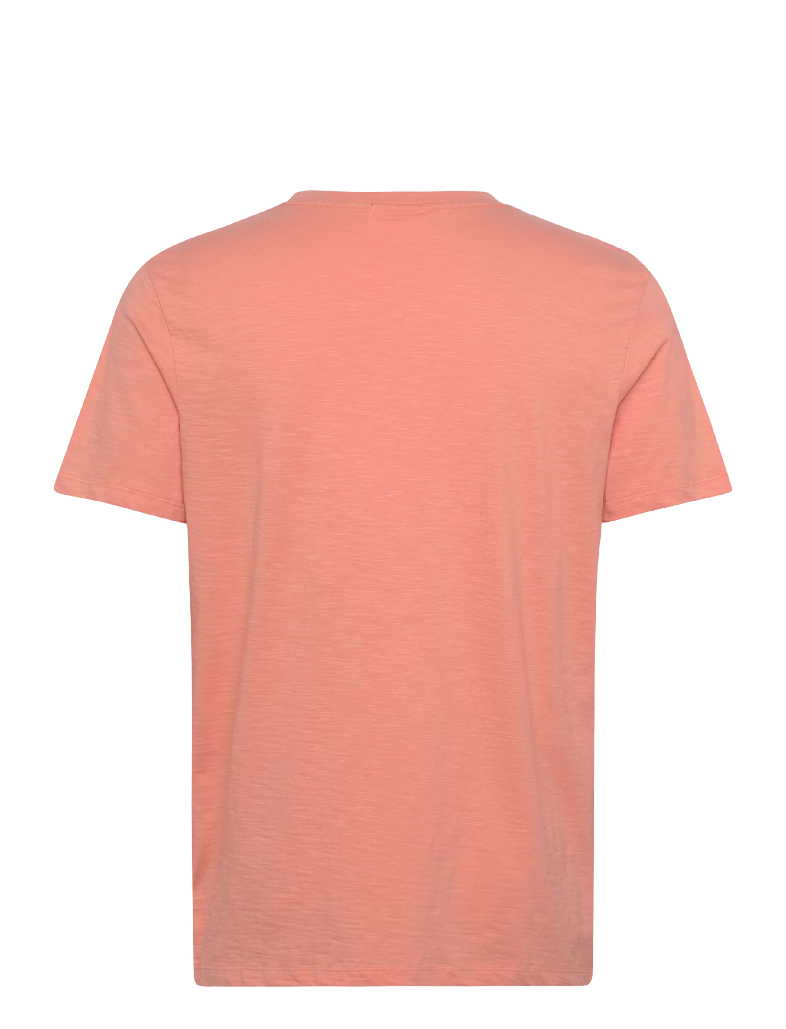 Lindbergh - Organic slub yarn o-neck tee S/S - kortærmede t-shirts - soft coral - 2