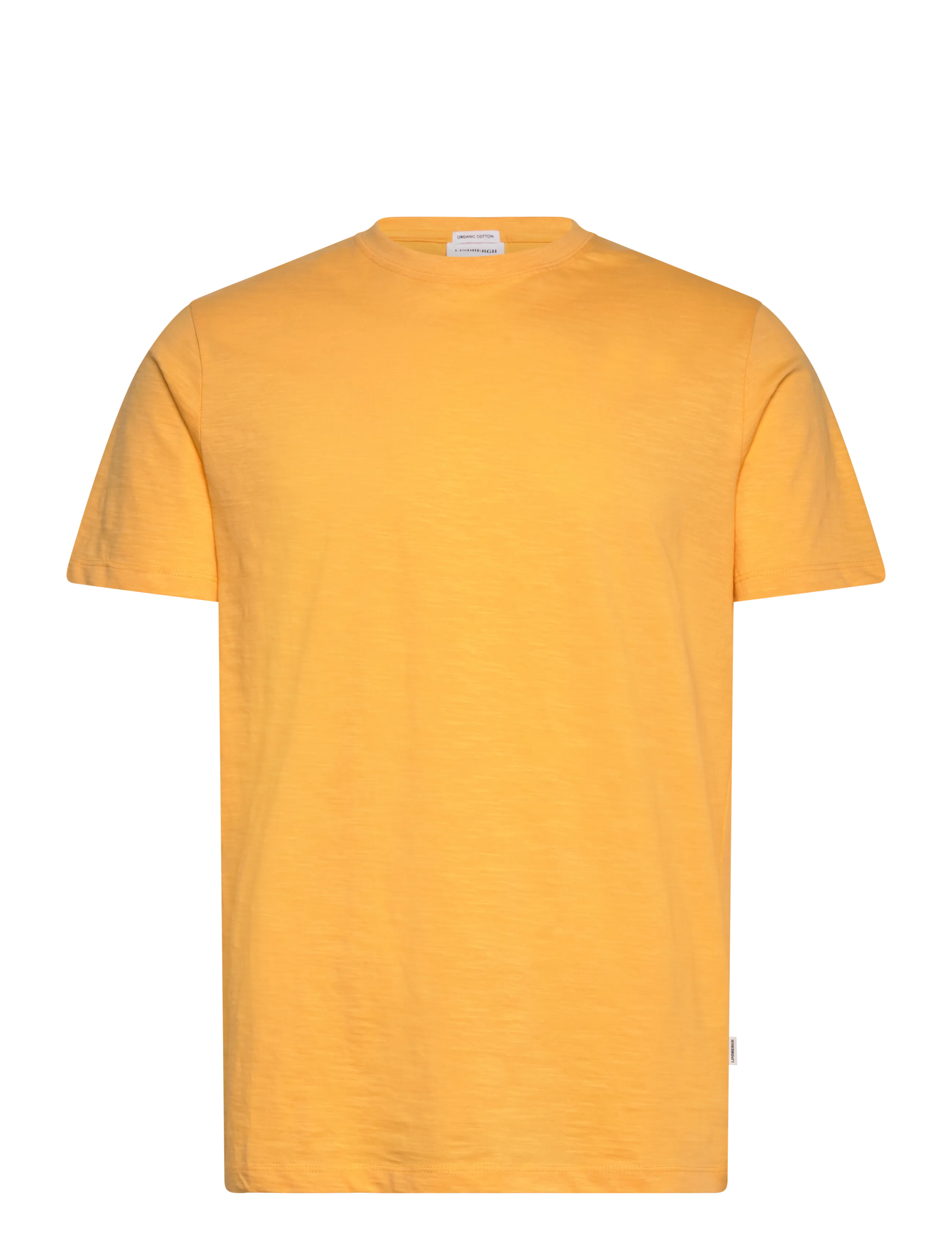 LINDBERGH Organic Slub Yarn O-Neck Tee S/S Orange - S - Herren