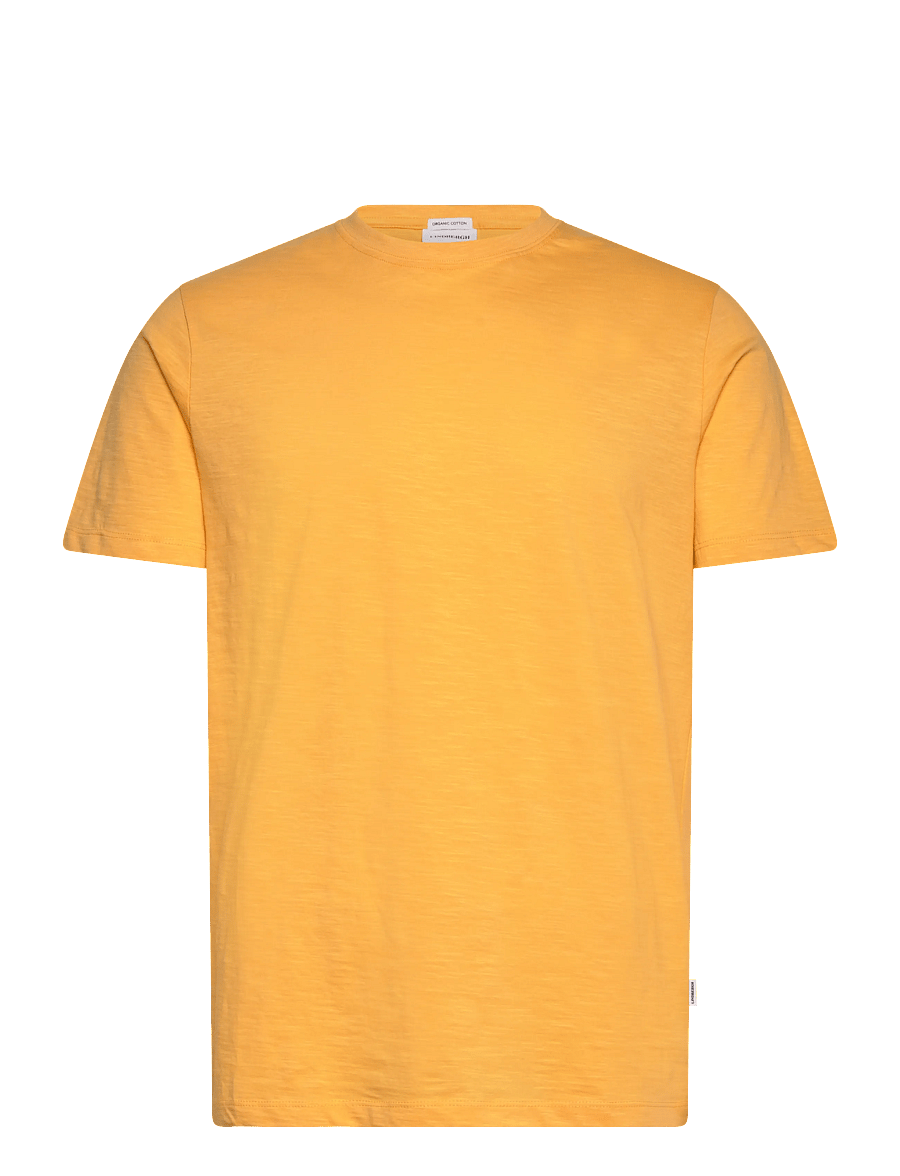 Lindbergh - Organic slub yarn o-neck tee S/S - lühikeste varrukatega t-särgid - soft orange - 1
