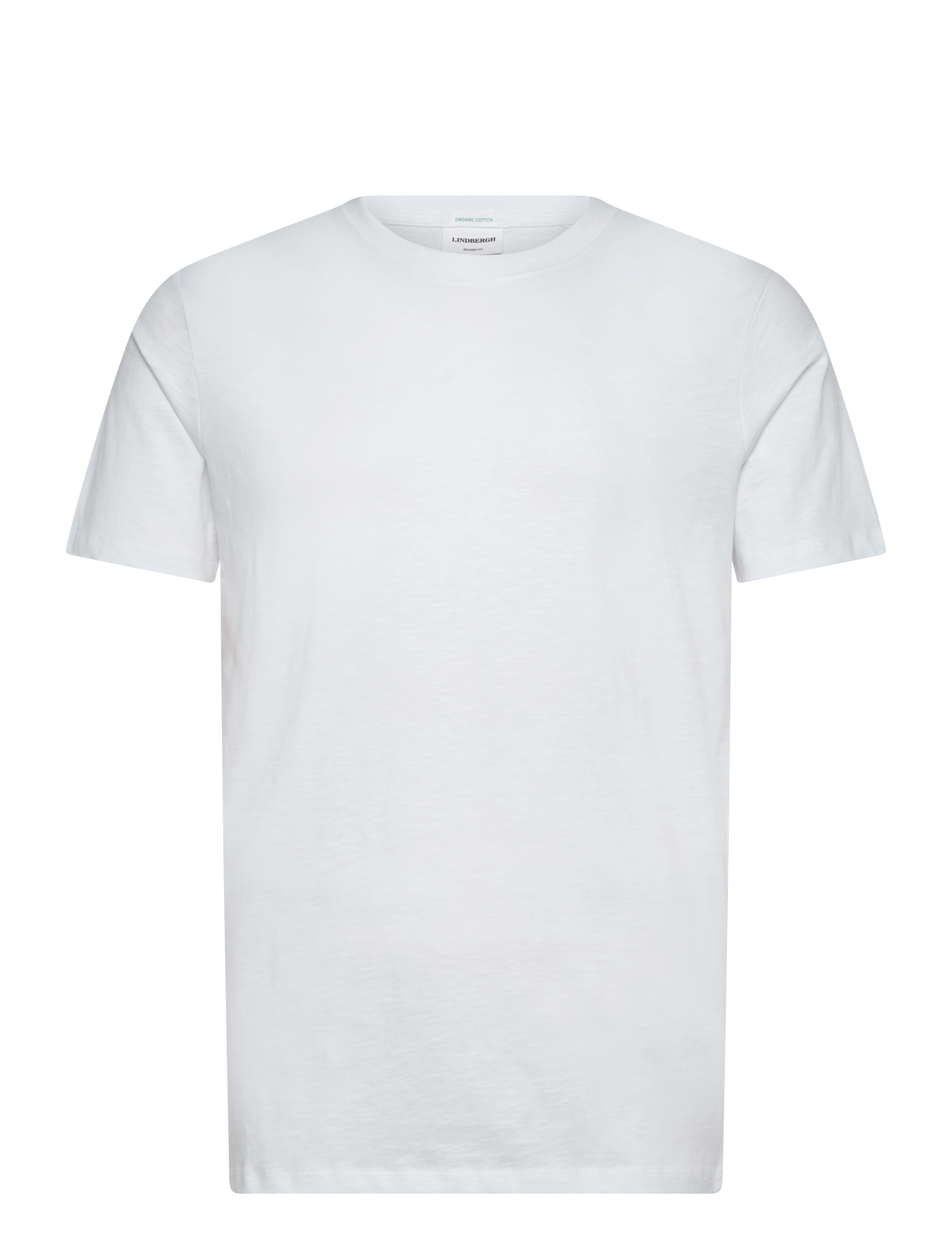 LINDBERGH Organic Slub Yarn O-Neck Tee S/S Weiß - XXL - Herren