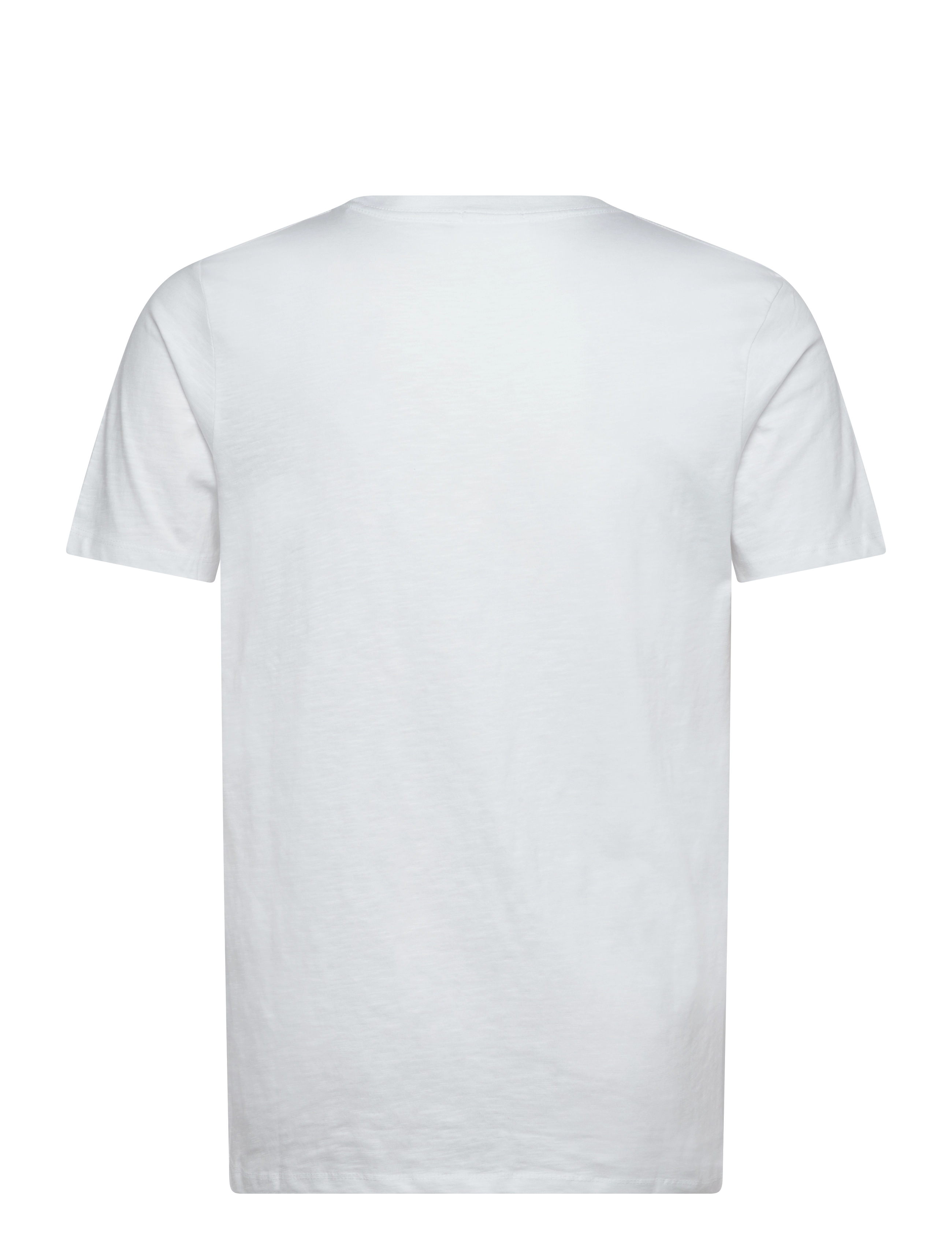 Lindbergh - Organic slub yarn o-neck tee S/S - kortærmede t-shirts - white - 2