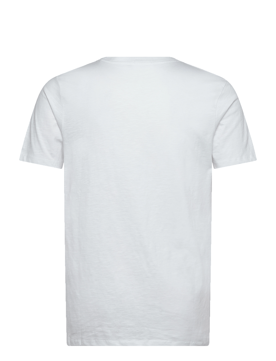 Lindbergh - Organic slub yarn o-neck tee S/S - kortærmede t-shirts - white - 2