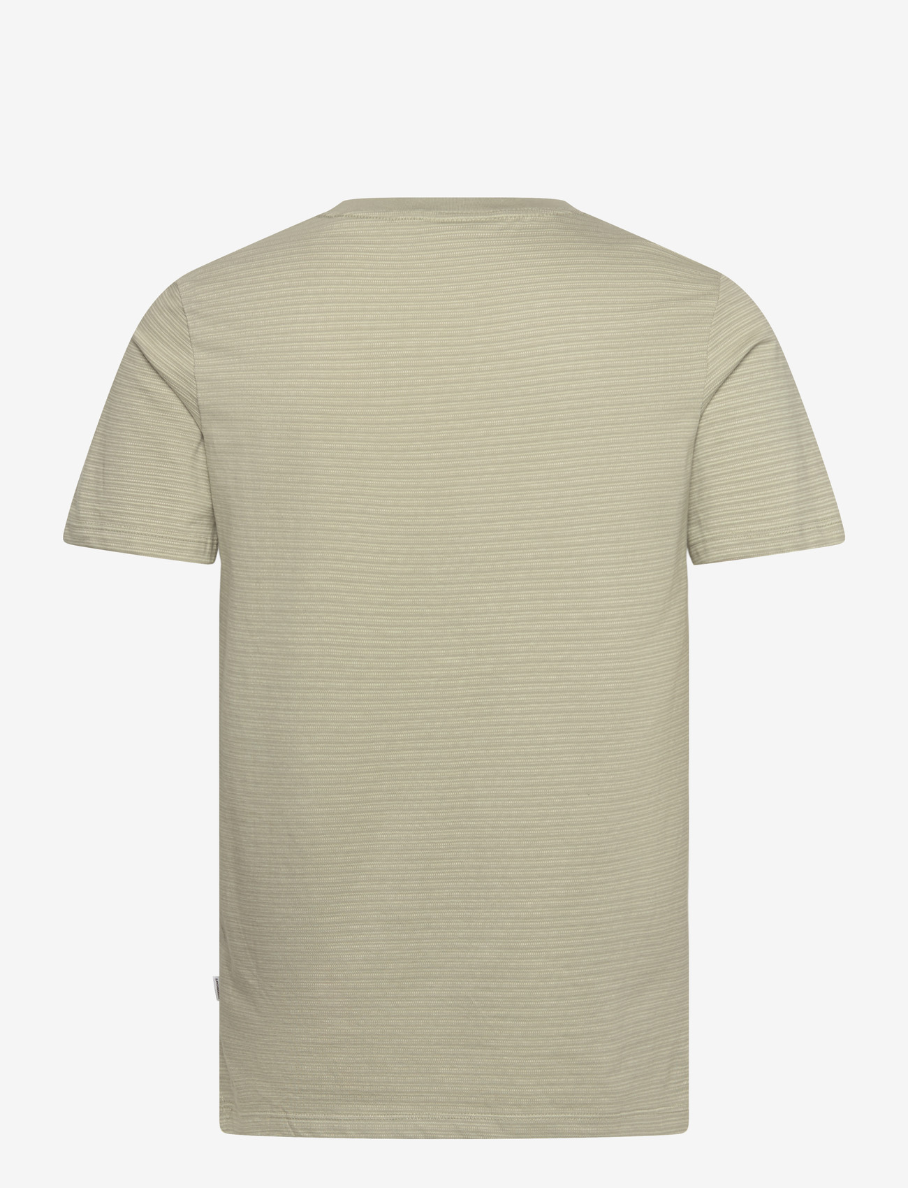Lindbergh - Striped o-neck tee S/S - kortærmede t-shirts - dusty green - 2