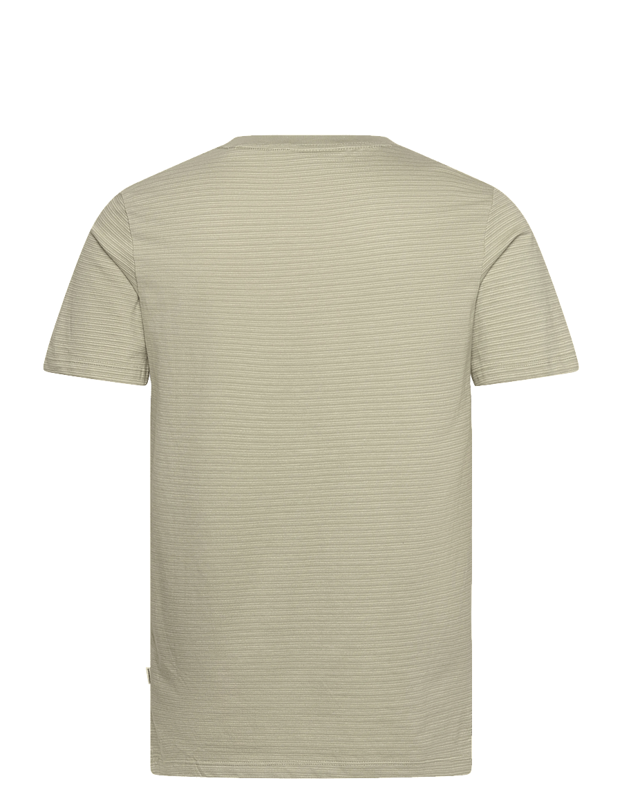 Lindbergh - Striped o-neck tee S/S - kurzärmelig - dusty green - 2