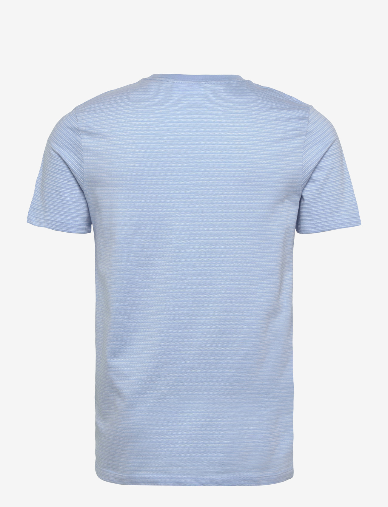 Lindbergh - Striped o-neck tee S/S - kortærmede t-shirts - lt blue - 2