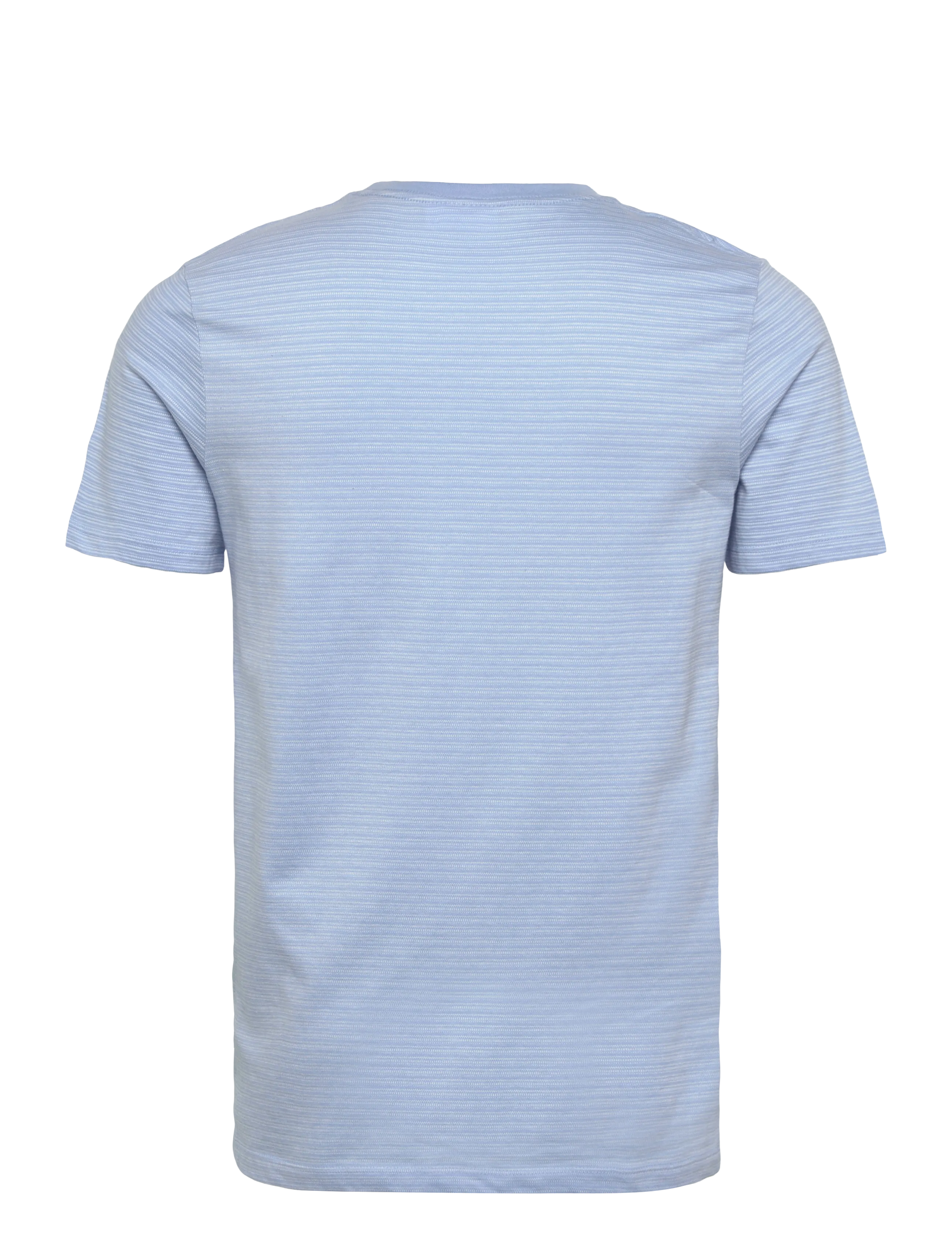 Lindbergh - Striped o-neck tee S/S - kortærmede t-shirts - lt blue - 2