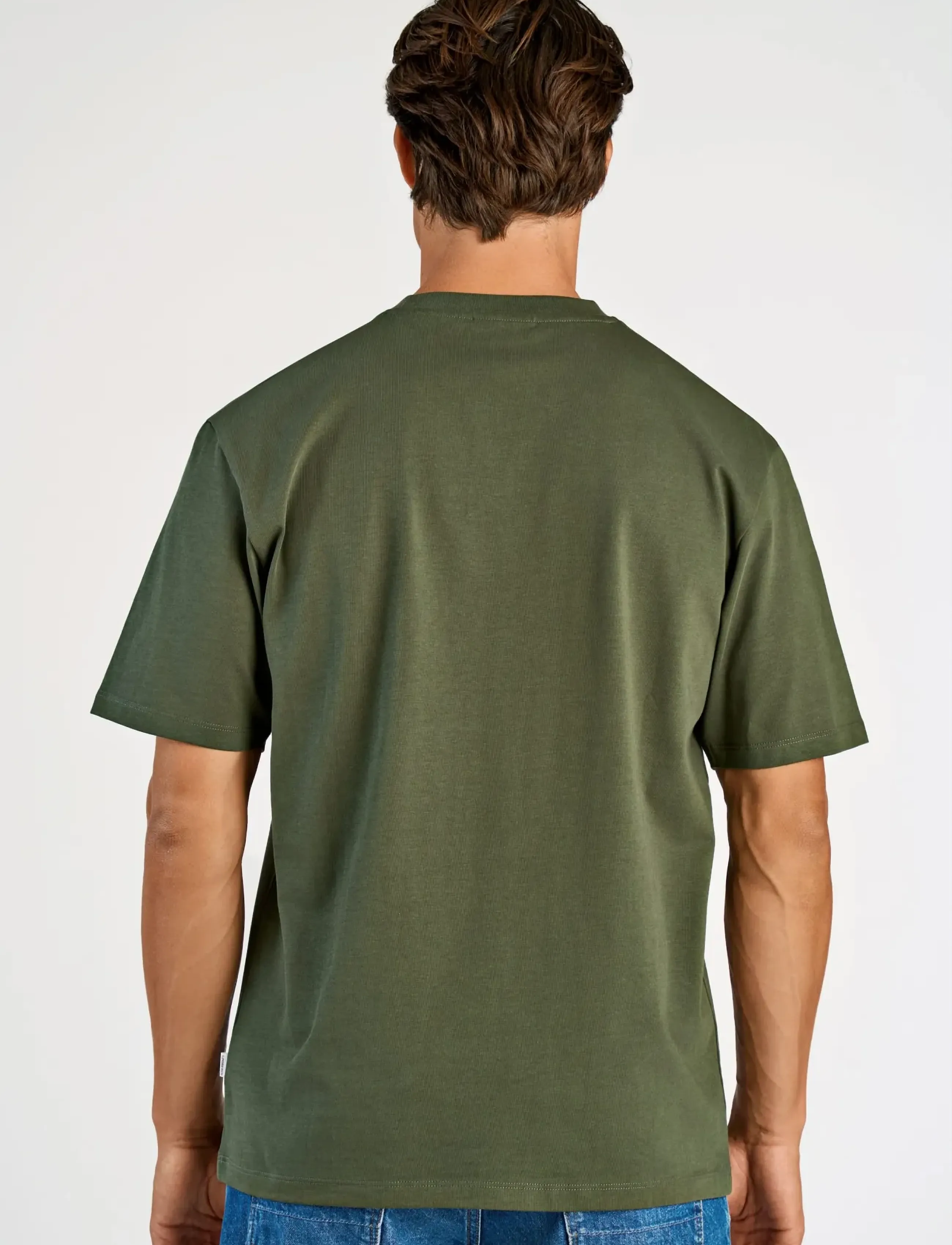 Lindbergh - O-neck tee oversize S/S - short-sleeved t-shirts - army - 4