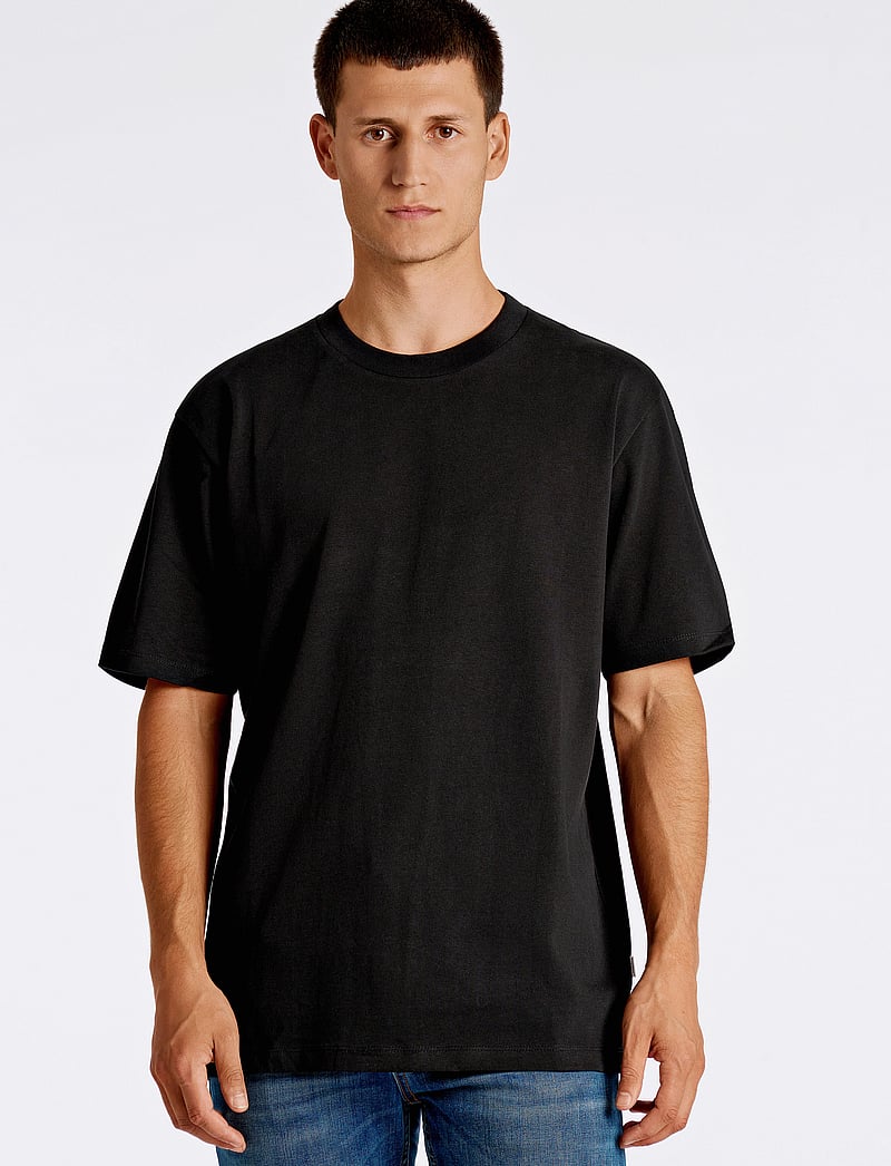 Lindbergh - O-neck tee oversize S/S - lühikeste varrukatega t-särgid - black - 0