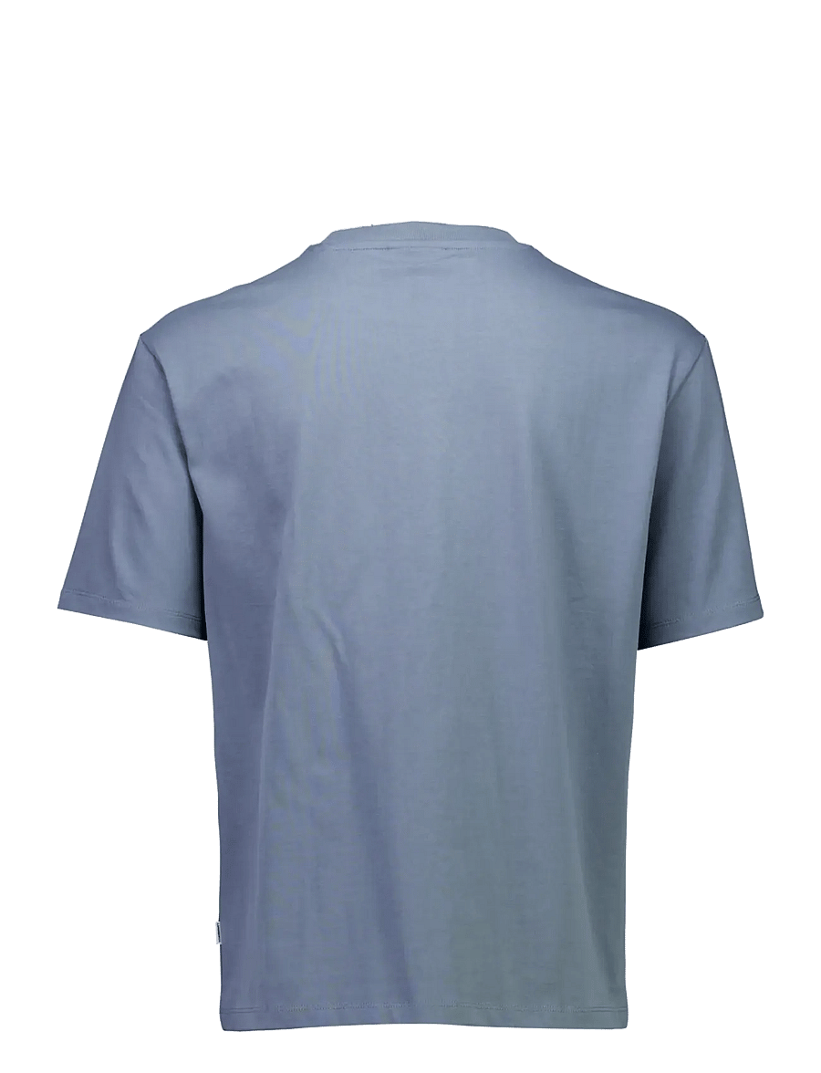 Lindbergh - O-neck tee oversize S/S - kurzärmelige t-shirts - blue grey - 2