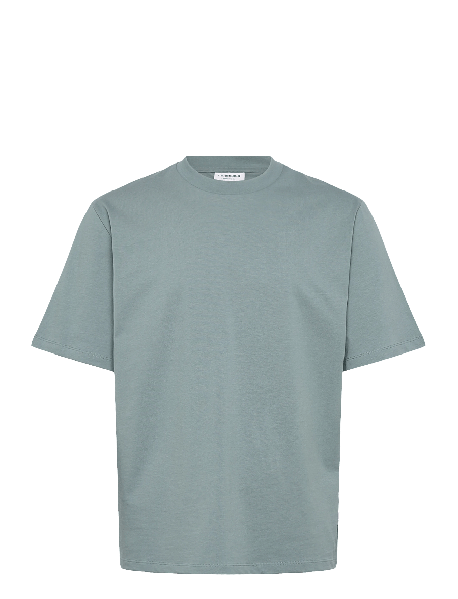 Lindbergh - O-neck tee oversize S/S - kurzärmelig - dk aqua - 1