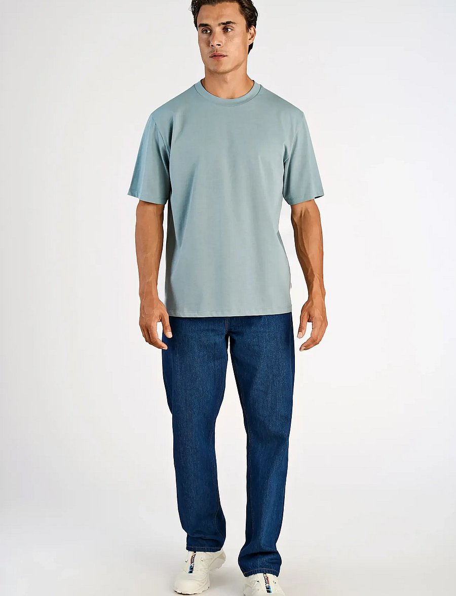 Lindbergh - O-neck tee oversize S/S - kurzärmelig - dk aqua - 0