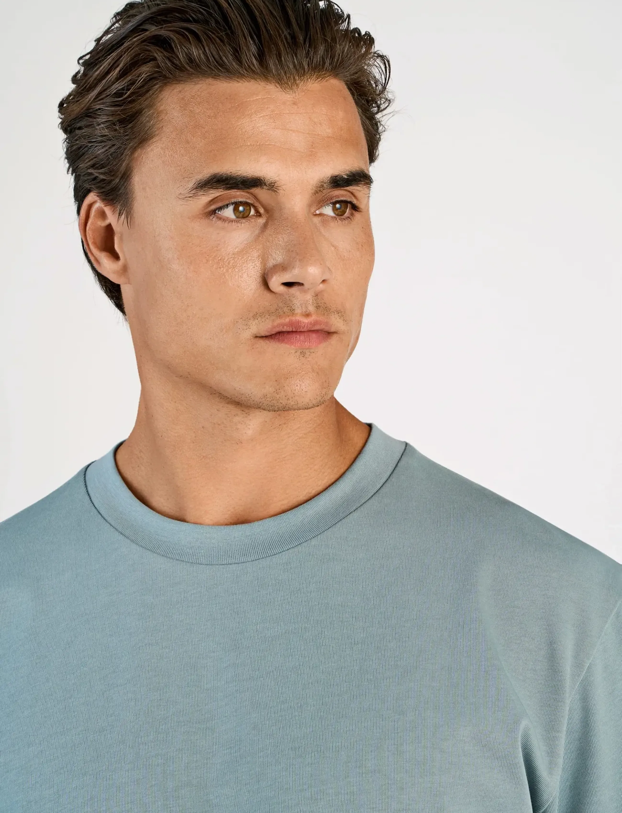 Lindbergh - O-neck tee oversize S/S - t-krekli ar īsām piedurknēm - dk aqua - 5
