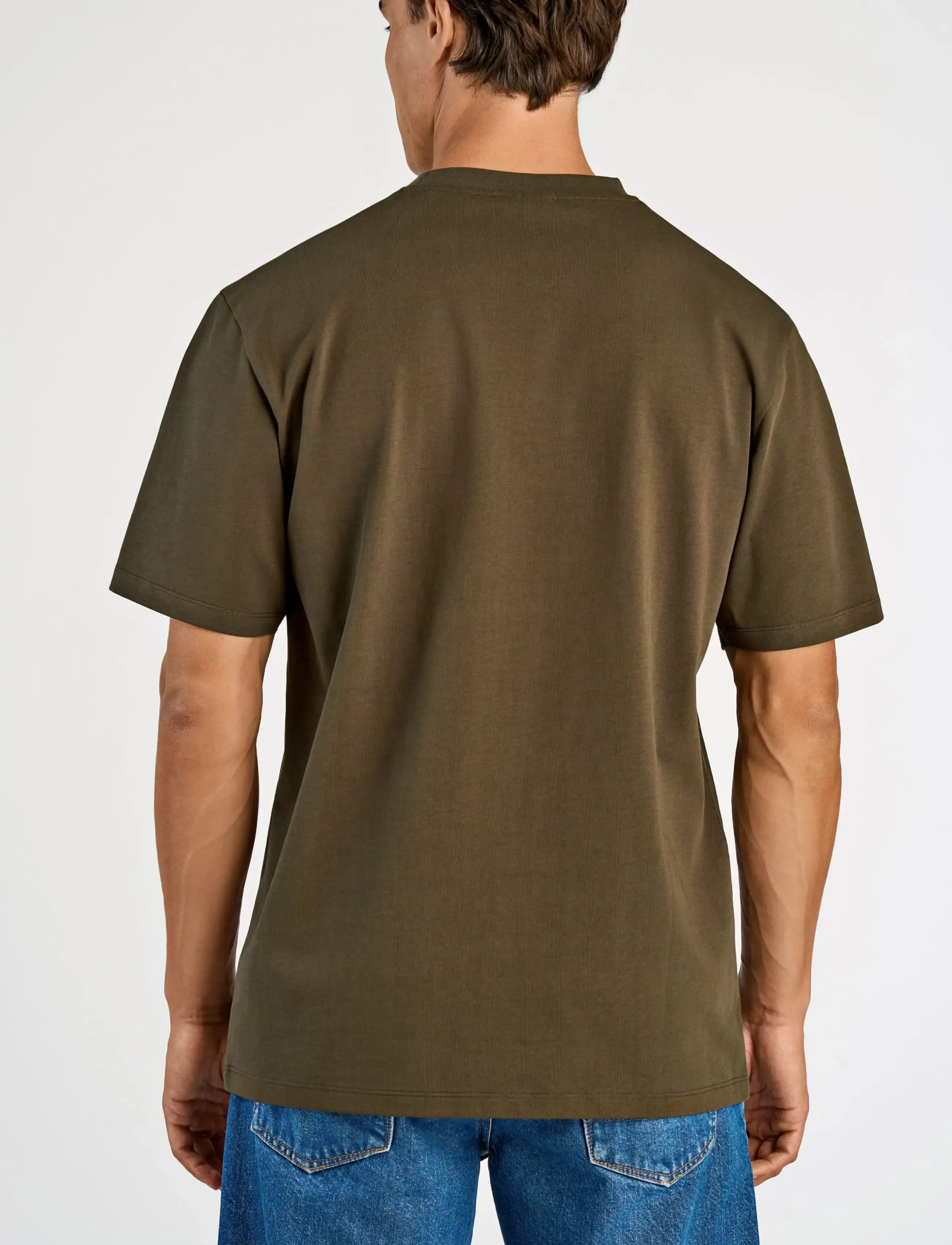 Lindbergh - O-neck tee oversize S/S - kortärmade t-shirts - dk brown - 4