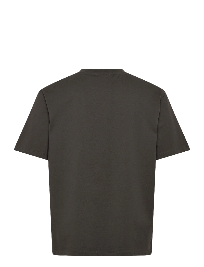 Lindbergh - O-neck tee oversize S/S - short-sleeved t-shirts - ebony brown - 2