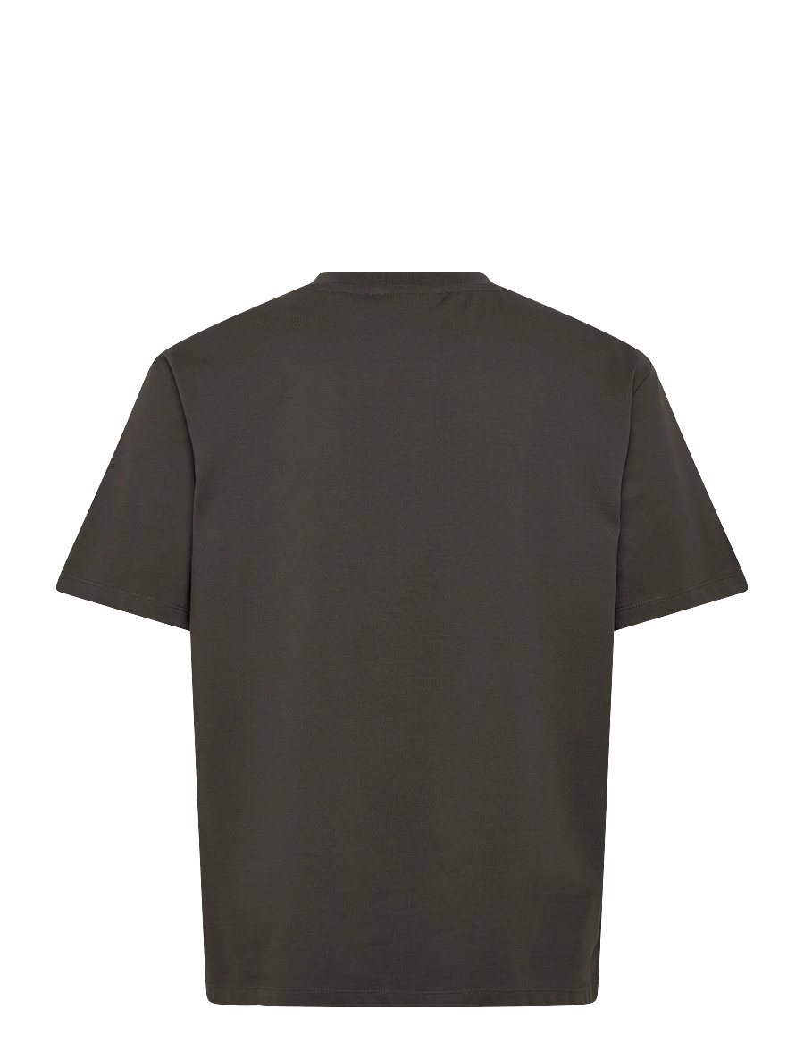 Lindbergh - O-neck tee oversize S/S - lühikeste varrukatega t-särgid - ebony brown - 2