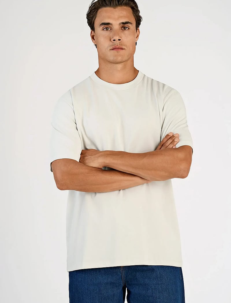 Lindbergh - O-neck tee oversize S/S - lühikeste varrukatega t-särgid - fair grey - 3