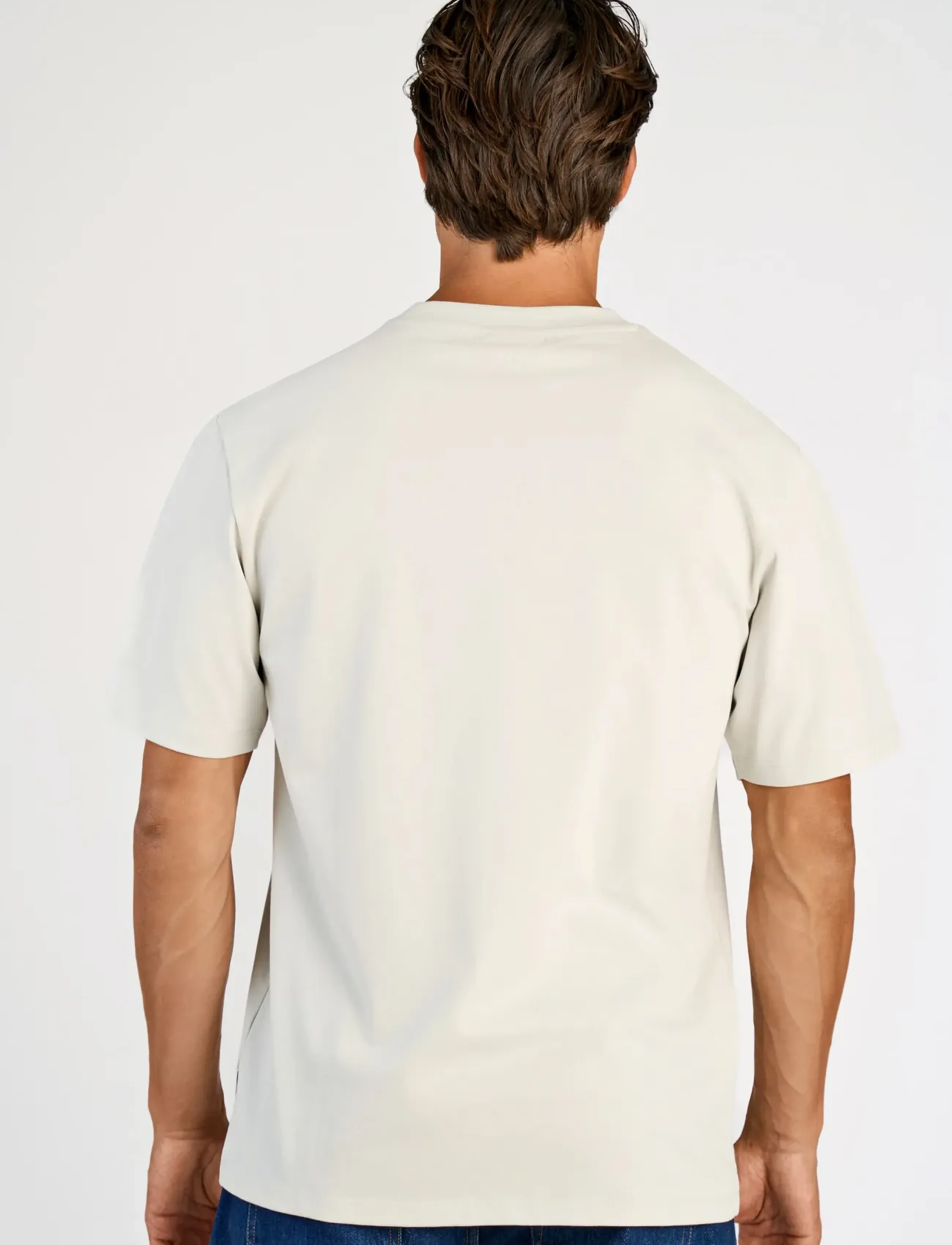 Lindbergh - O-neck tee oversize S/S - stutterma bolir - fair grey - 4