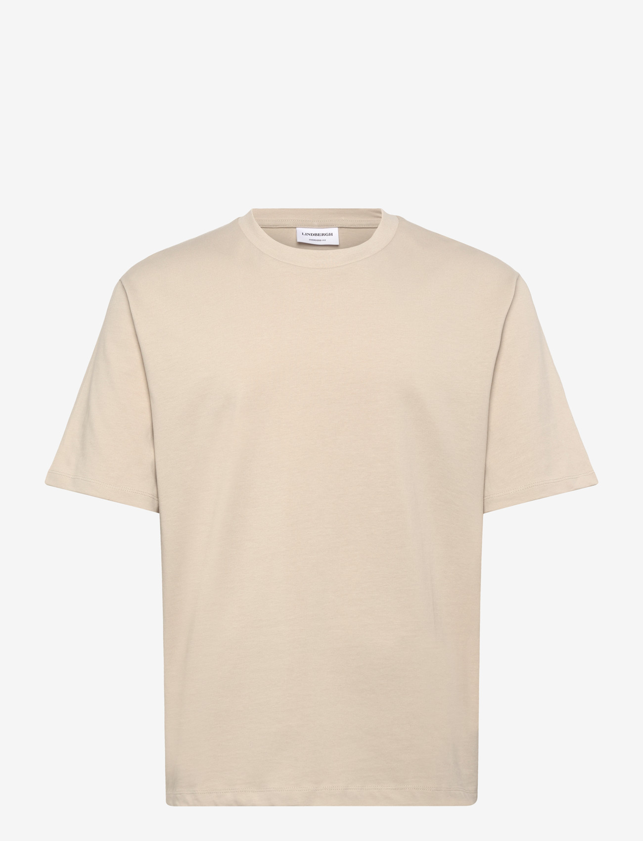 Lindbergh - O-neck tee oversize S/S - kortærmede t-shirts - lt grey stone - 1